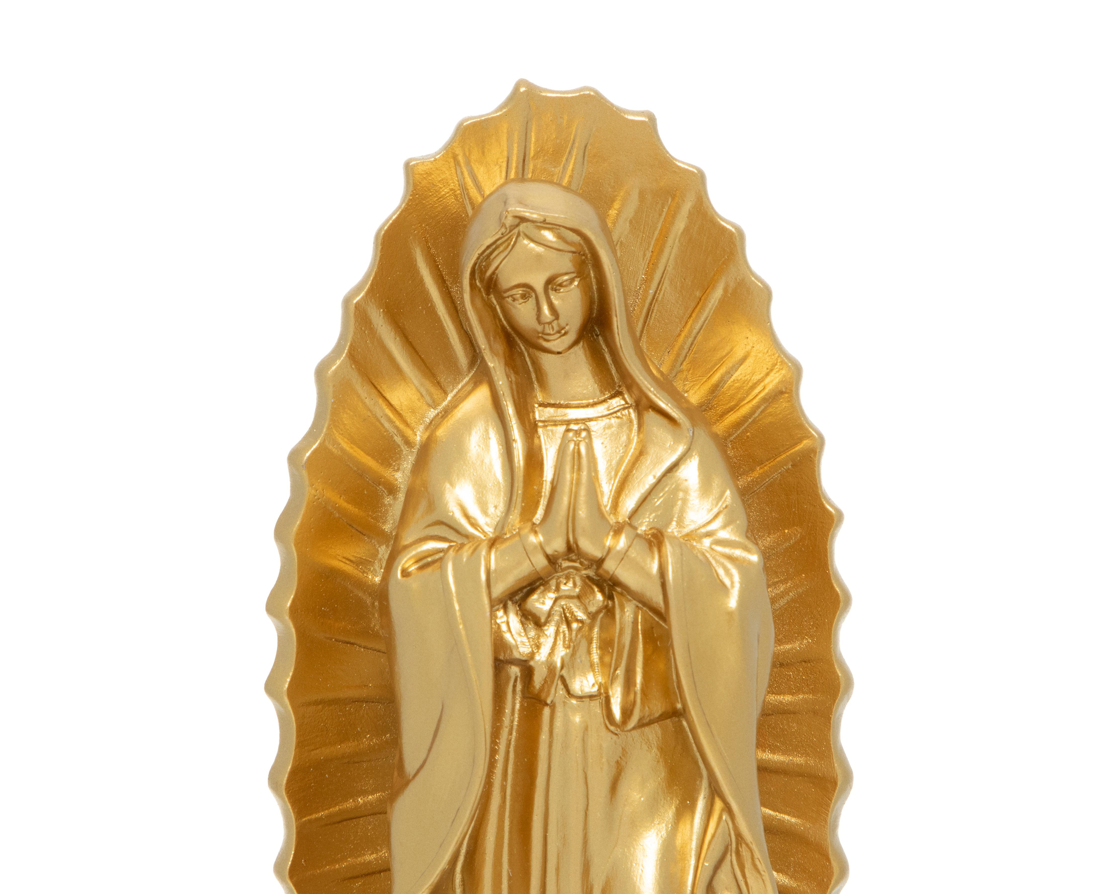 Foto 5 pulgar | Escultura Virgen de Guadalupe de Resina