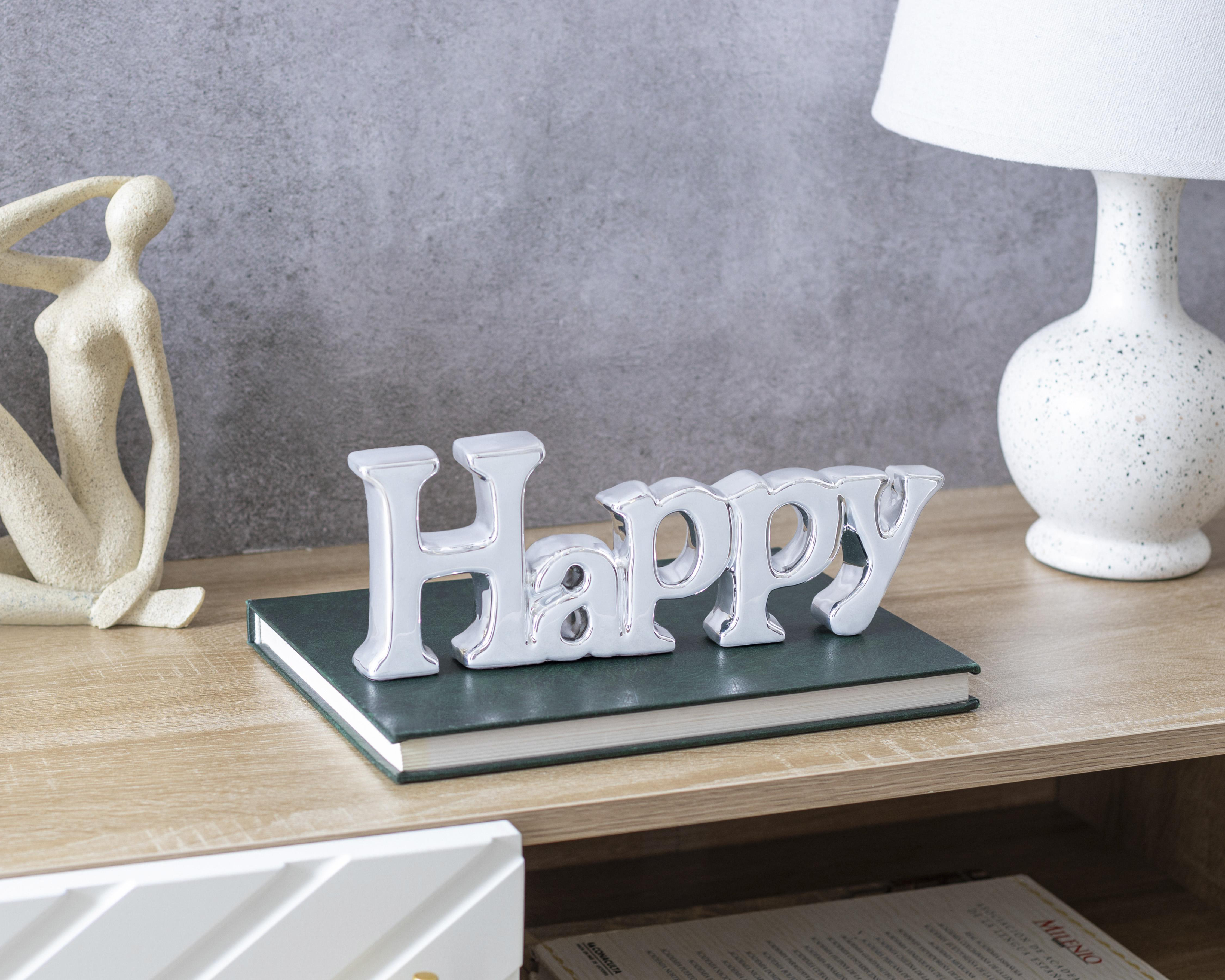 Foto 4 | Letrero Decorativo Happy de Cerámica