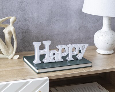 Foto 4 | Letrero Decorativo Happy de Cerámica