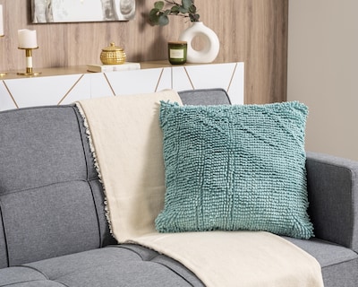 Foto 5 | Cojín Decorativo Chenille Azul