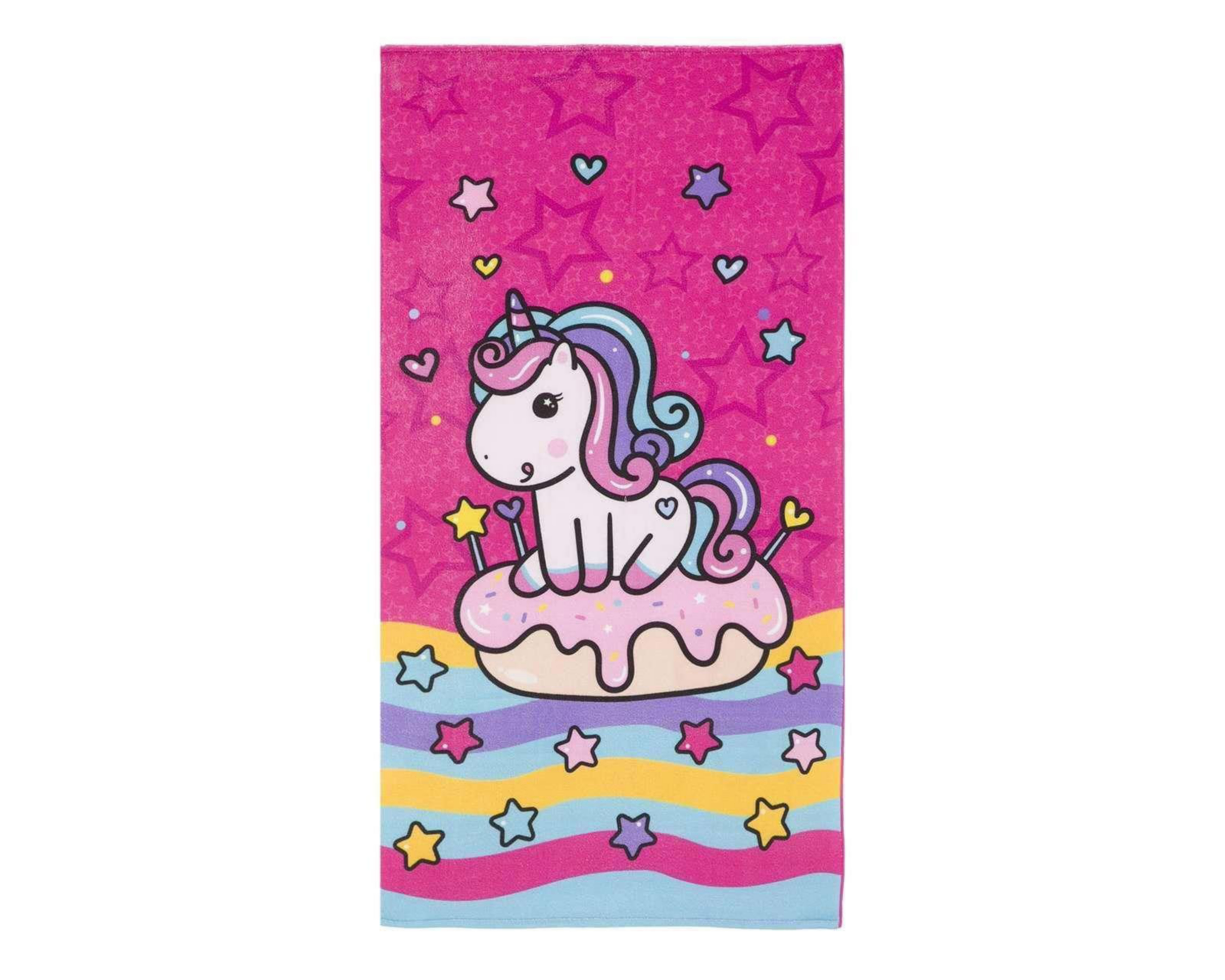 Toalla de Medio Baño Unicornio Providencia Rosa