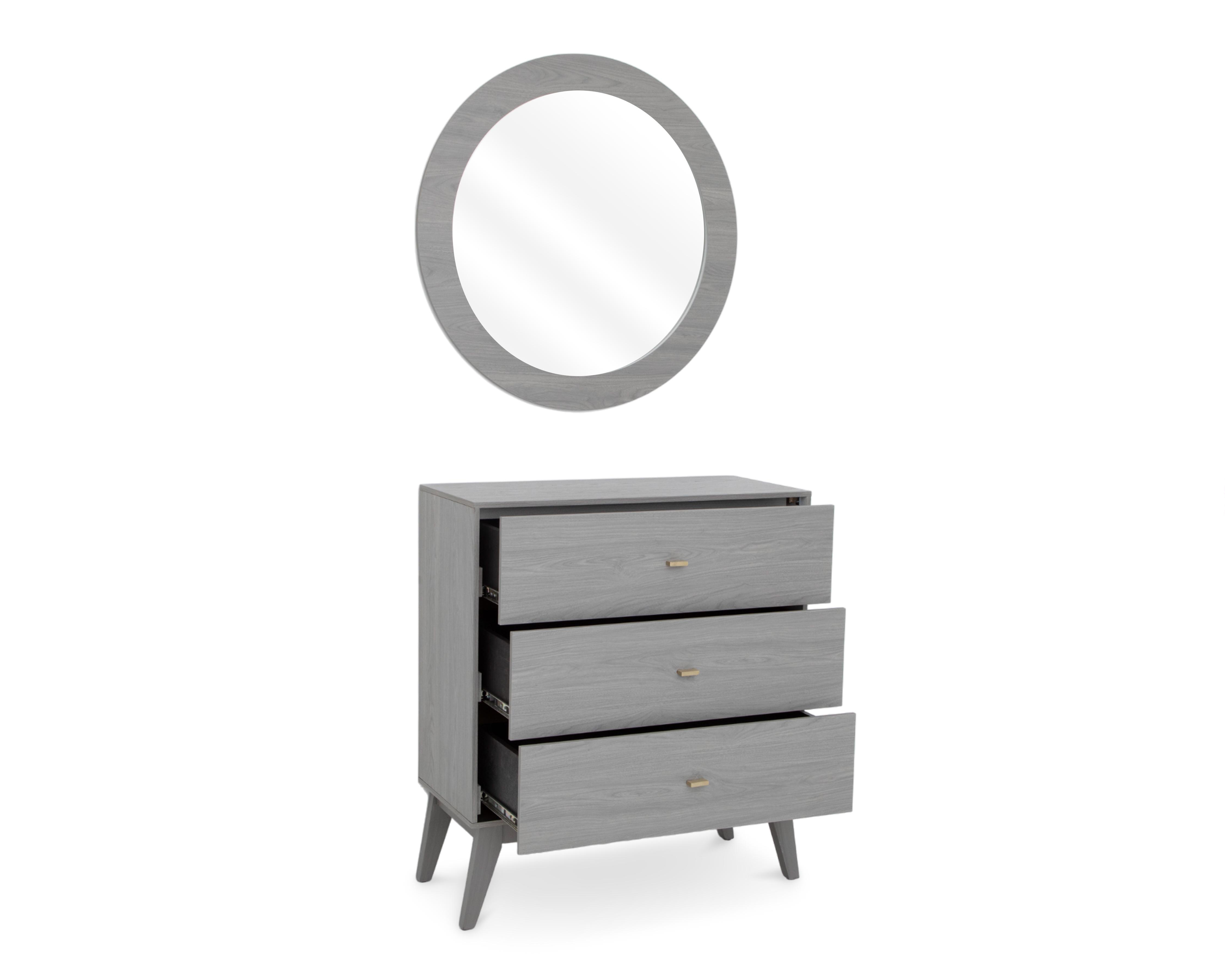 Foto 3 | Cómoda Alberta Gris 80 cm