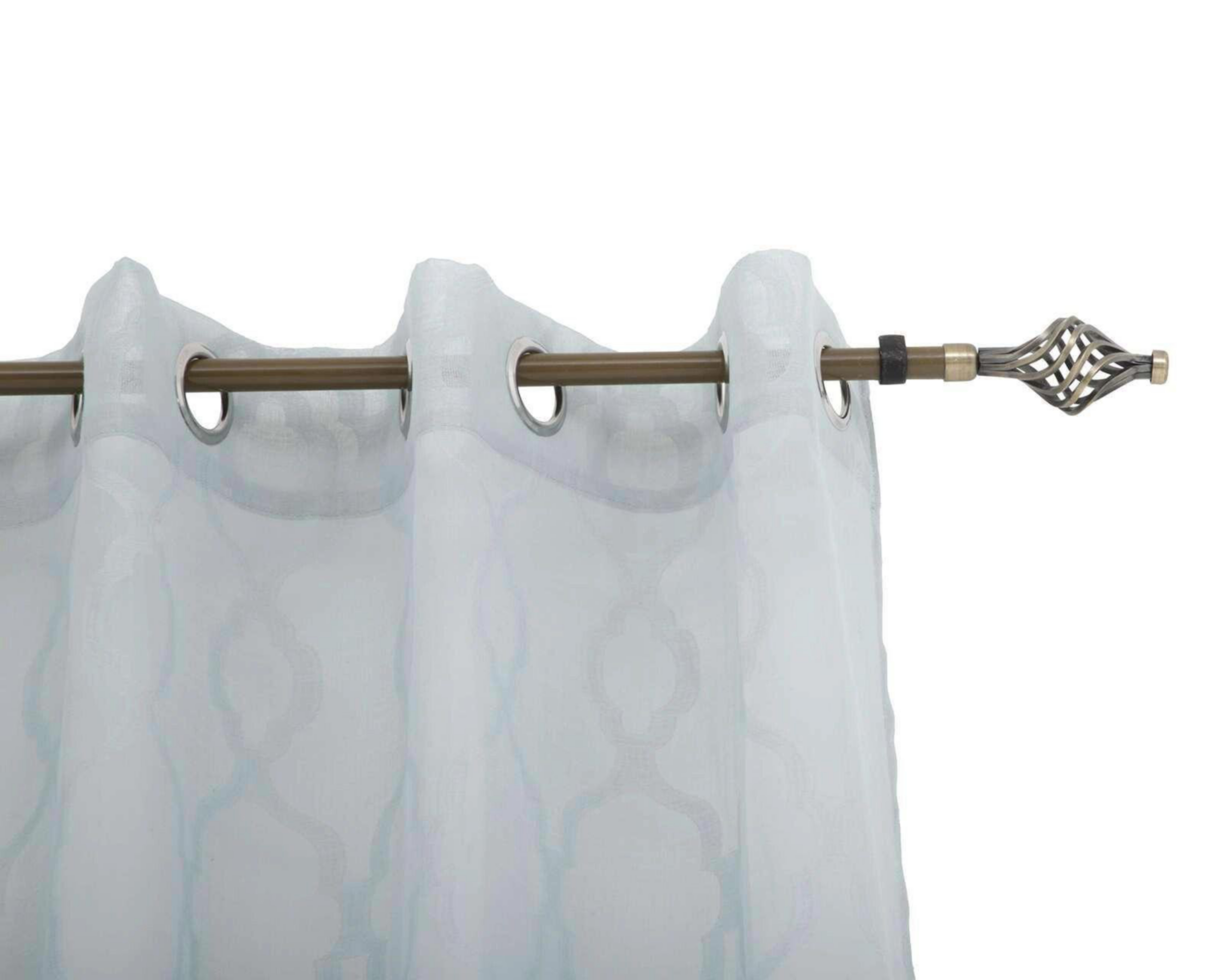 Foto 4 pulgar | Cortina Zobeyda 280 x 225 cm Turquesa