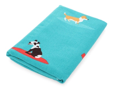 Foto 2 | Toalla de Baño Completo Surf Dogs Aqua
