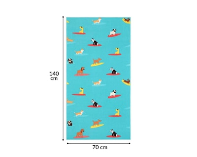 Foto 4 | Toalla de Baño Completo Surf Dogs Aqua