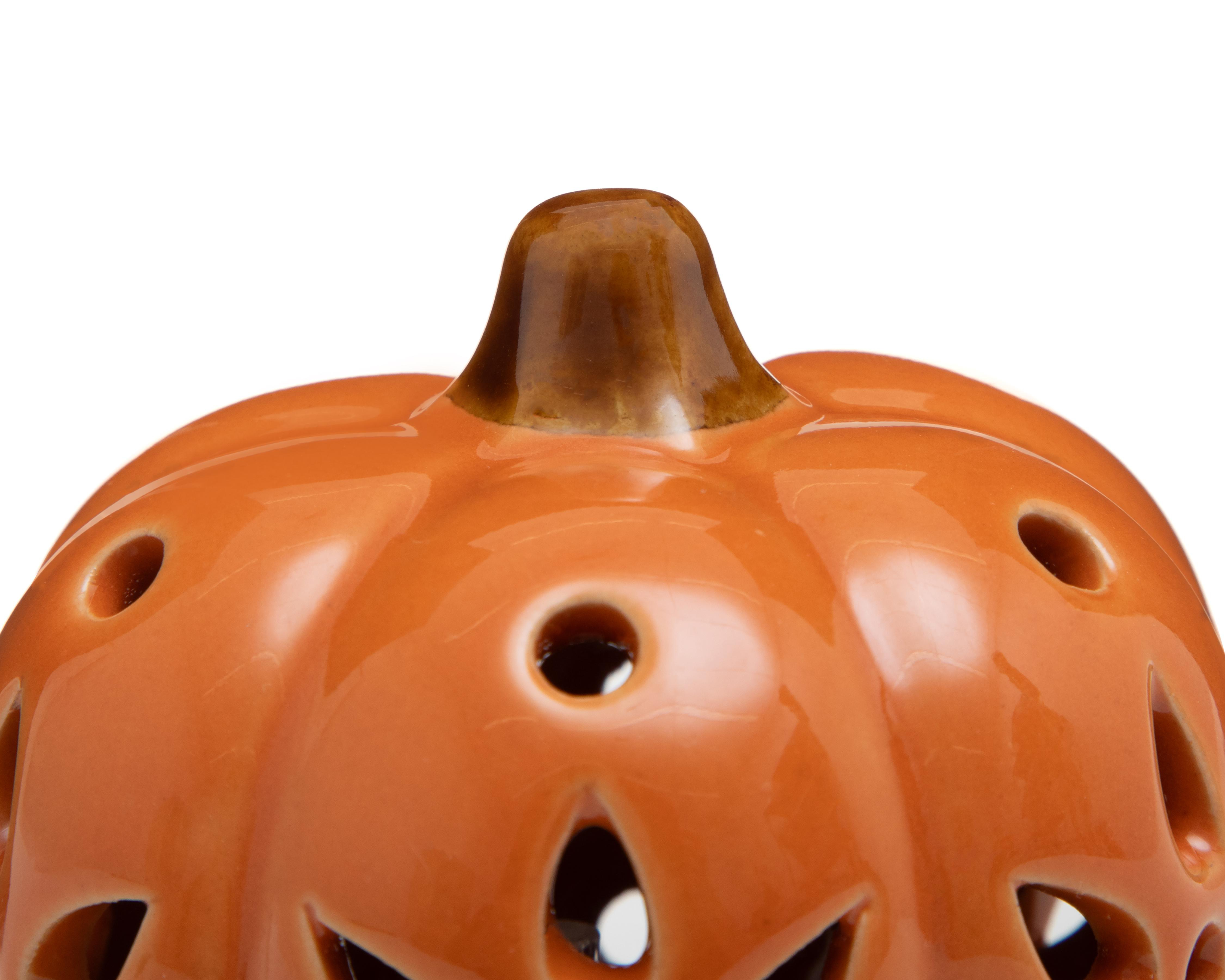 Foto 4 pulgar | Escultura de Calabaza Floral
