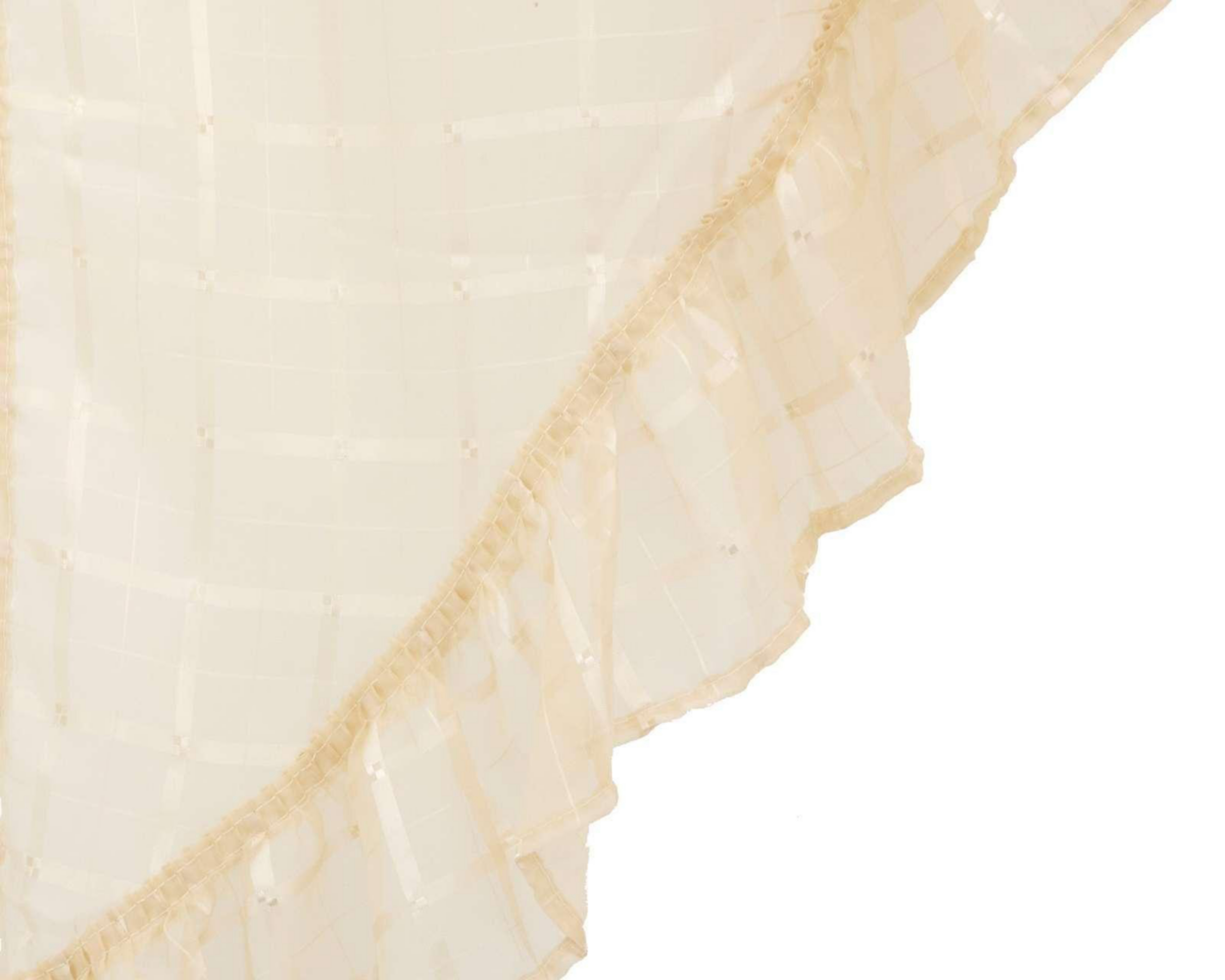 Foto 4 | Cortina de Cocina Navagio Beige Medida Superior 137 x 91 cm e Inferiores 68 x 91 cm