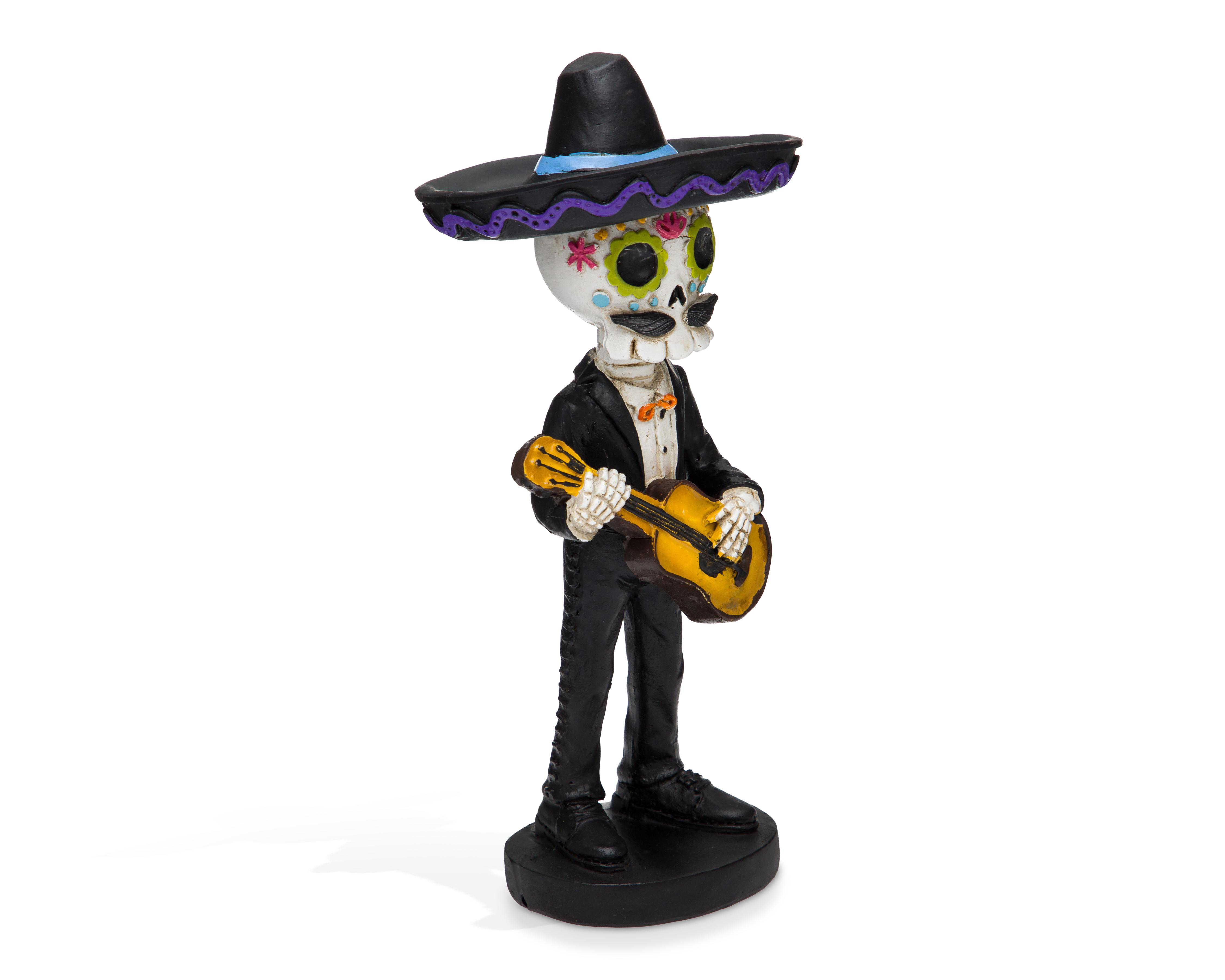 Foto 2 pulgar | Calavera de Día de Muertos Alfredo de Resina