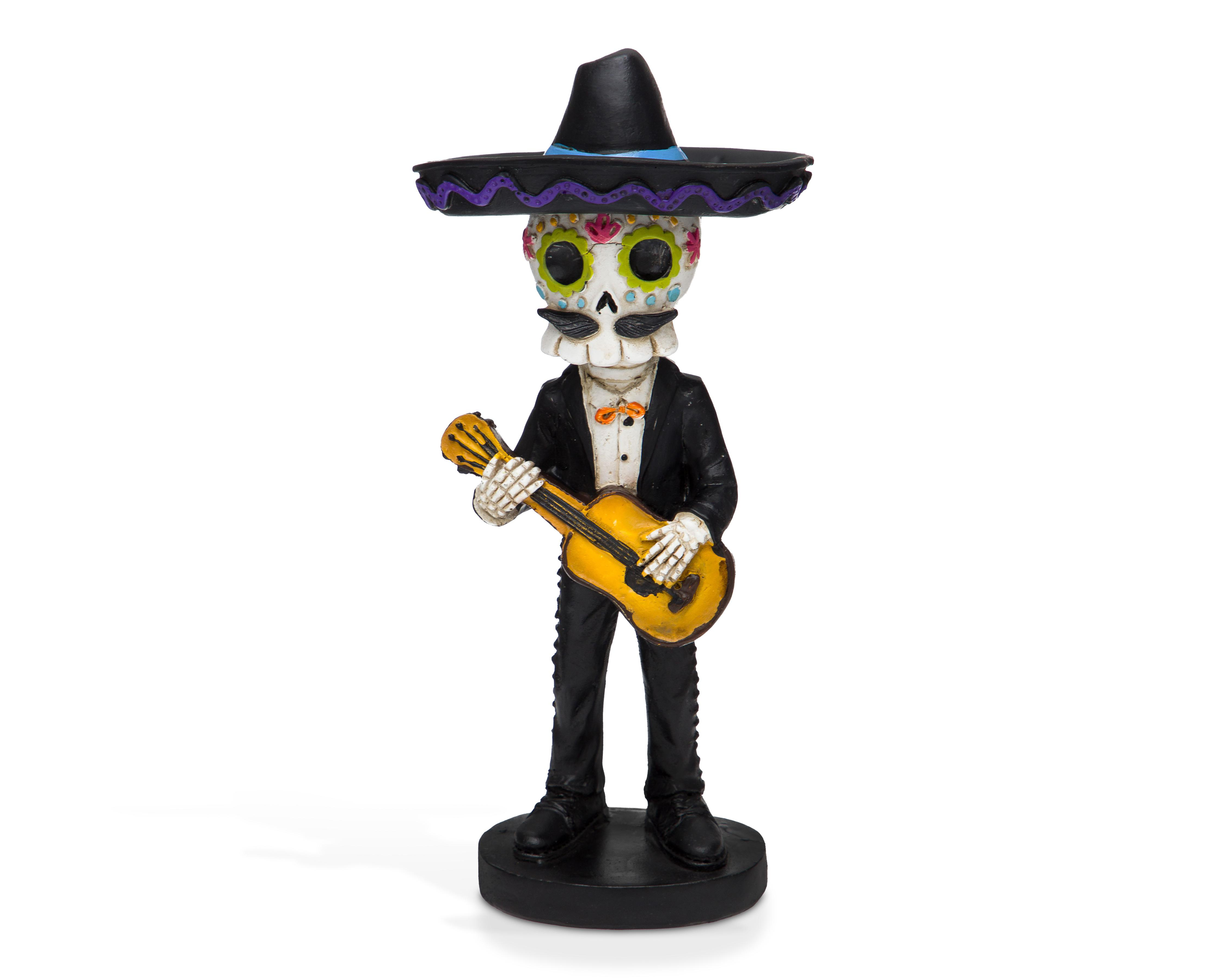 Foto 4 pulgar | Calavera de Día de Muertos Alfredo de Resina