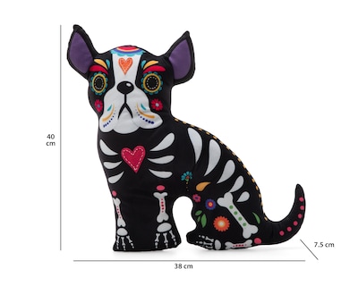 Foto 5 | Cojín Decorativo Perrito Alebrije Negro