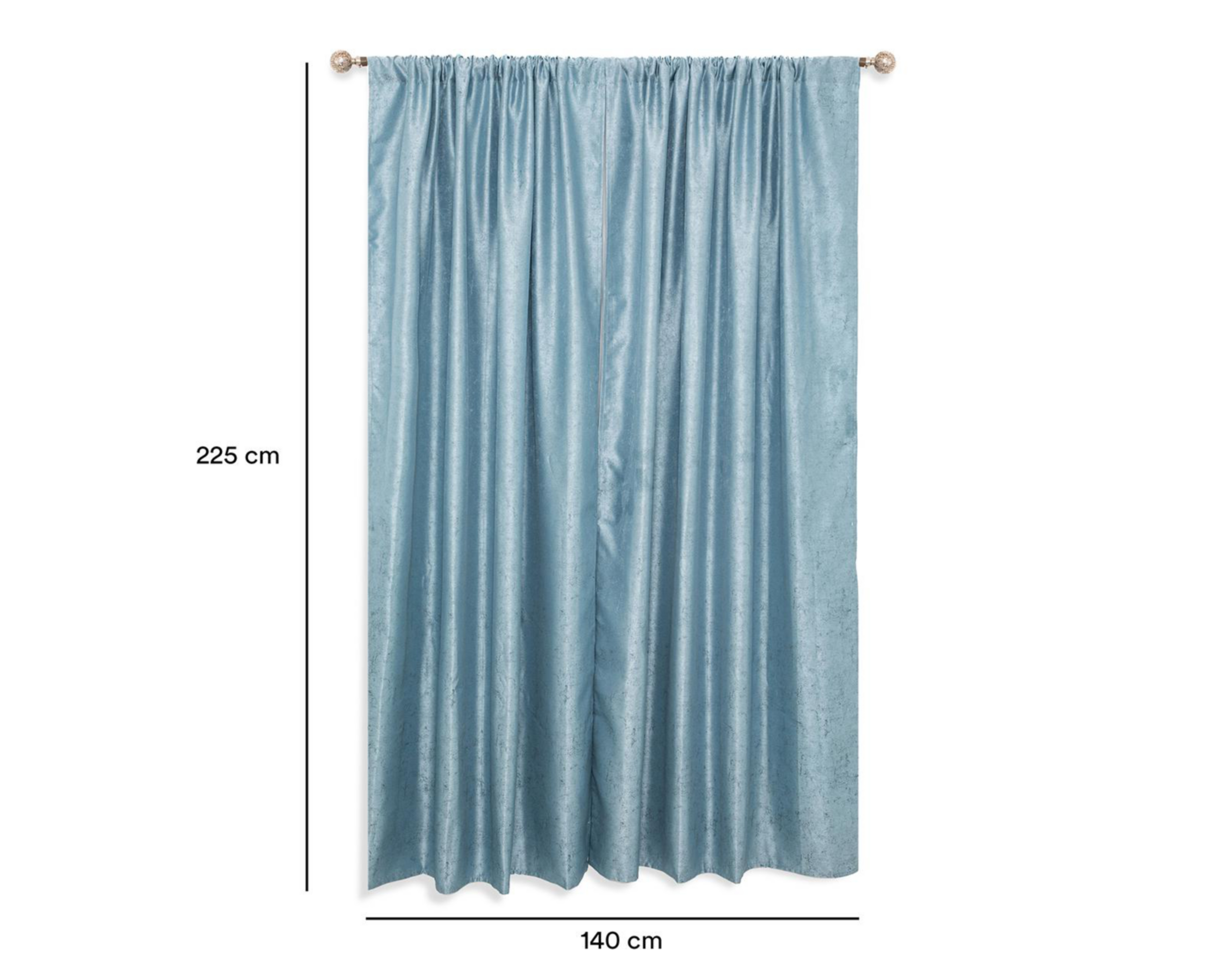 Foto 5 | Cortina Starhaus Antonio 140 x 225 cm Azul