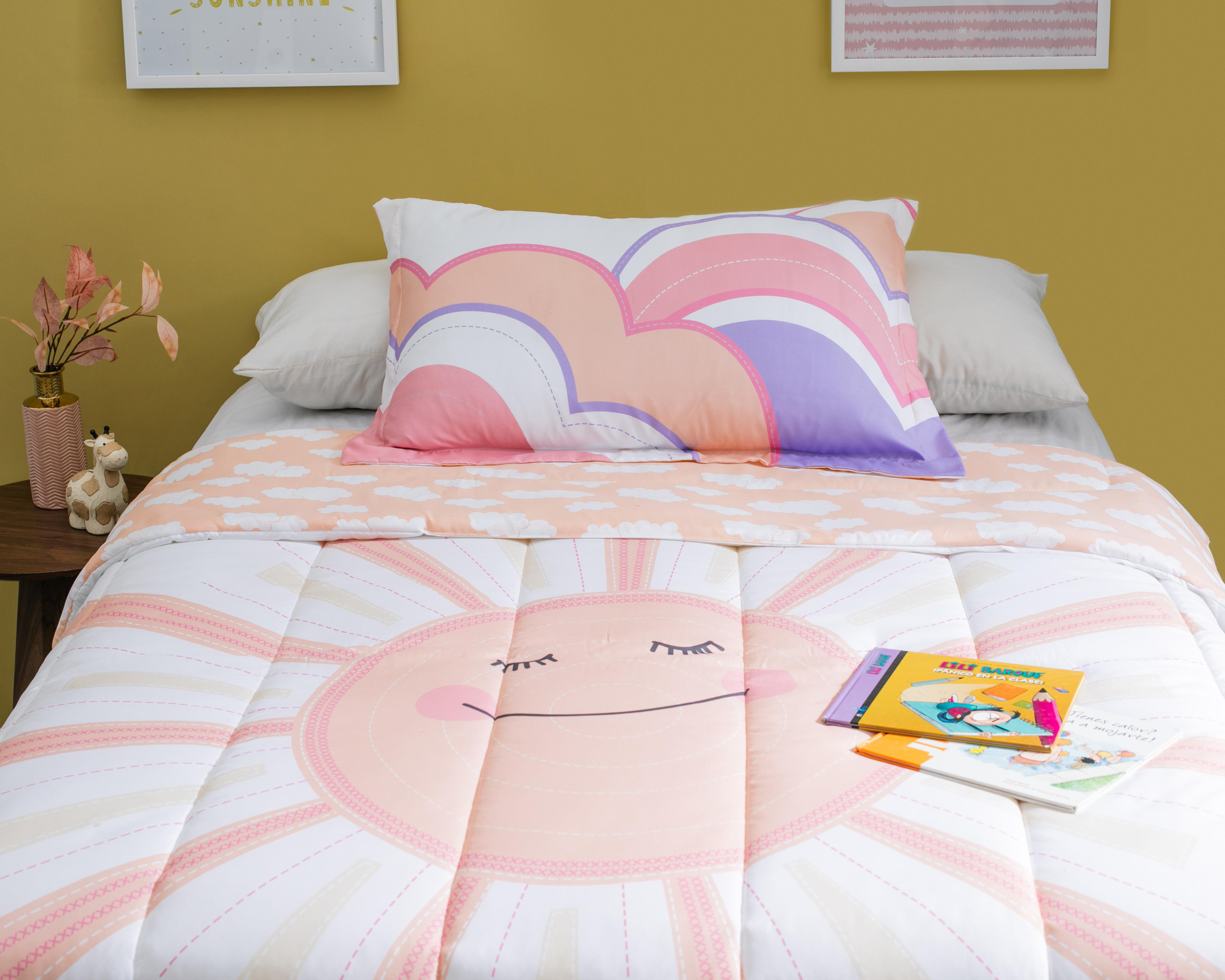 Edredón Individual Starhaus Sunny Rosa $439