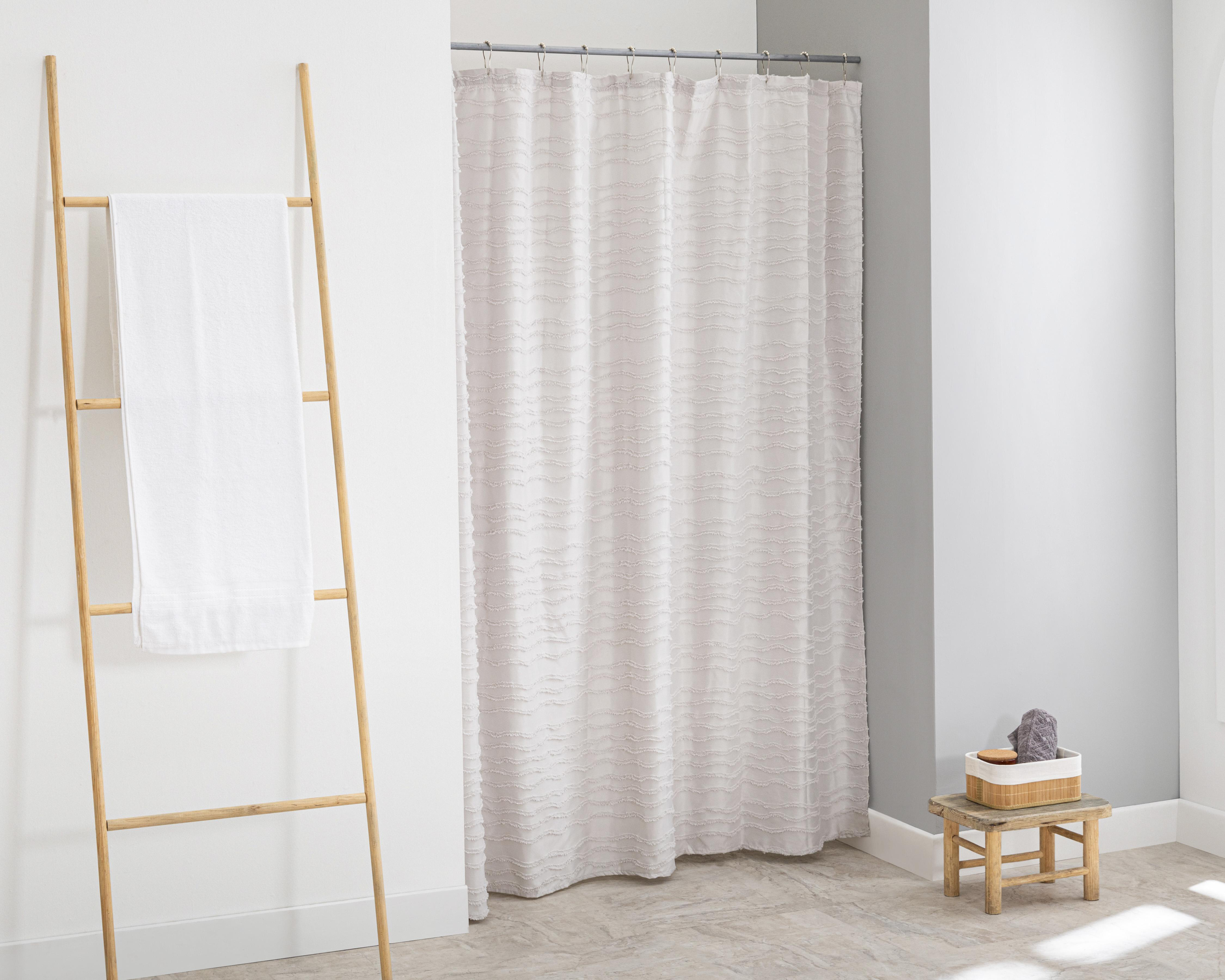 Foto 4 pulgar | Cortina de Baño Starhaus con Ganchos