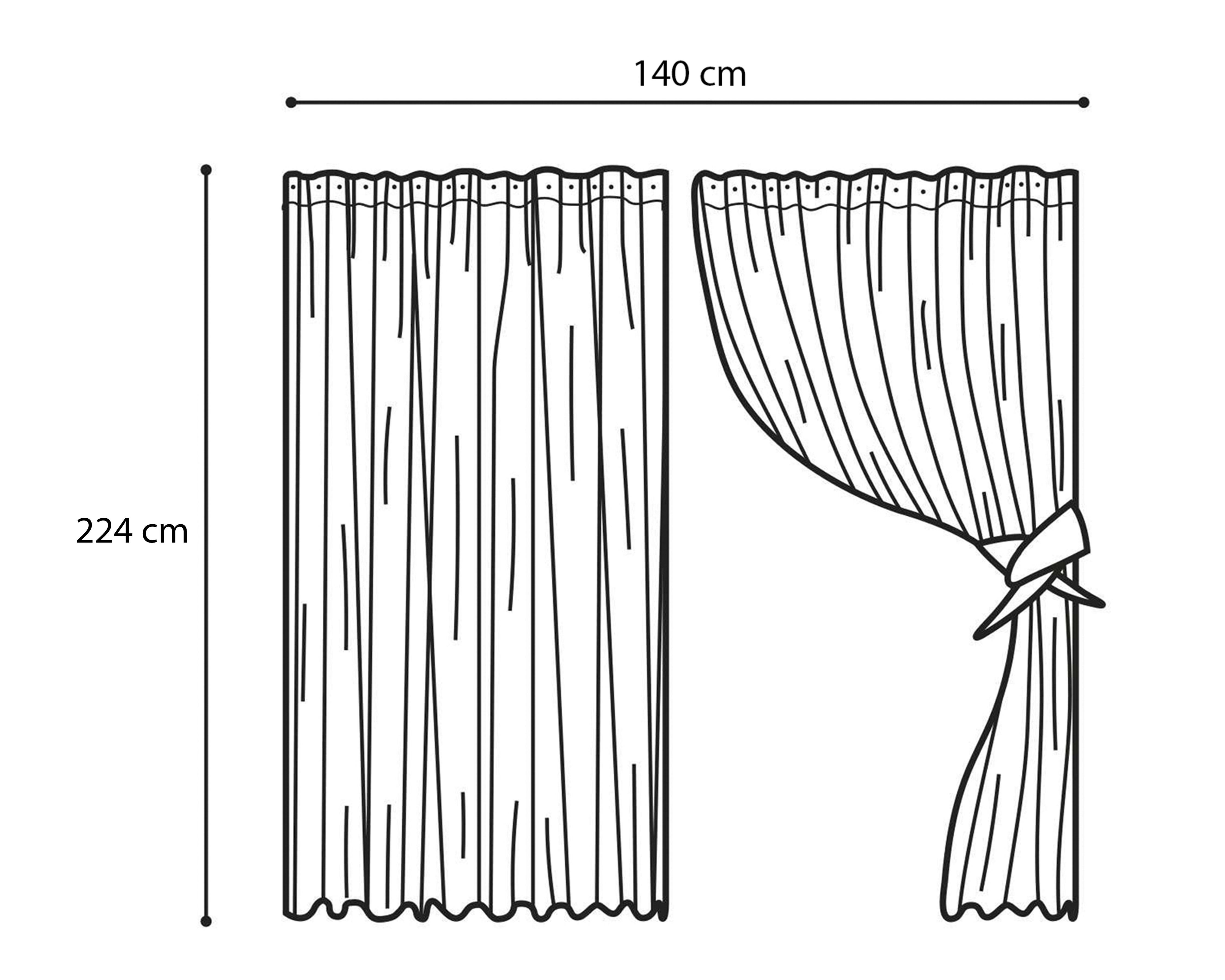 Foto 5 | Cortinas de Ventana Taylor 140 x 224 cm Chedrón