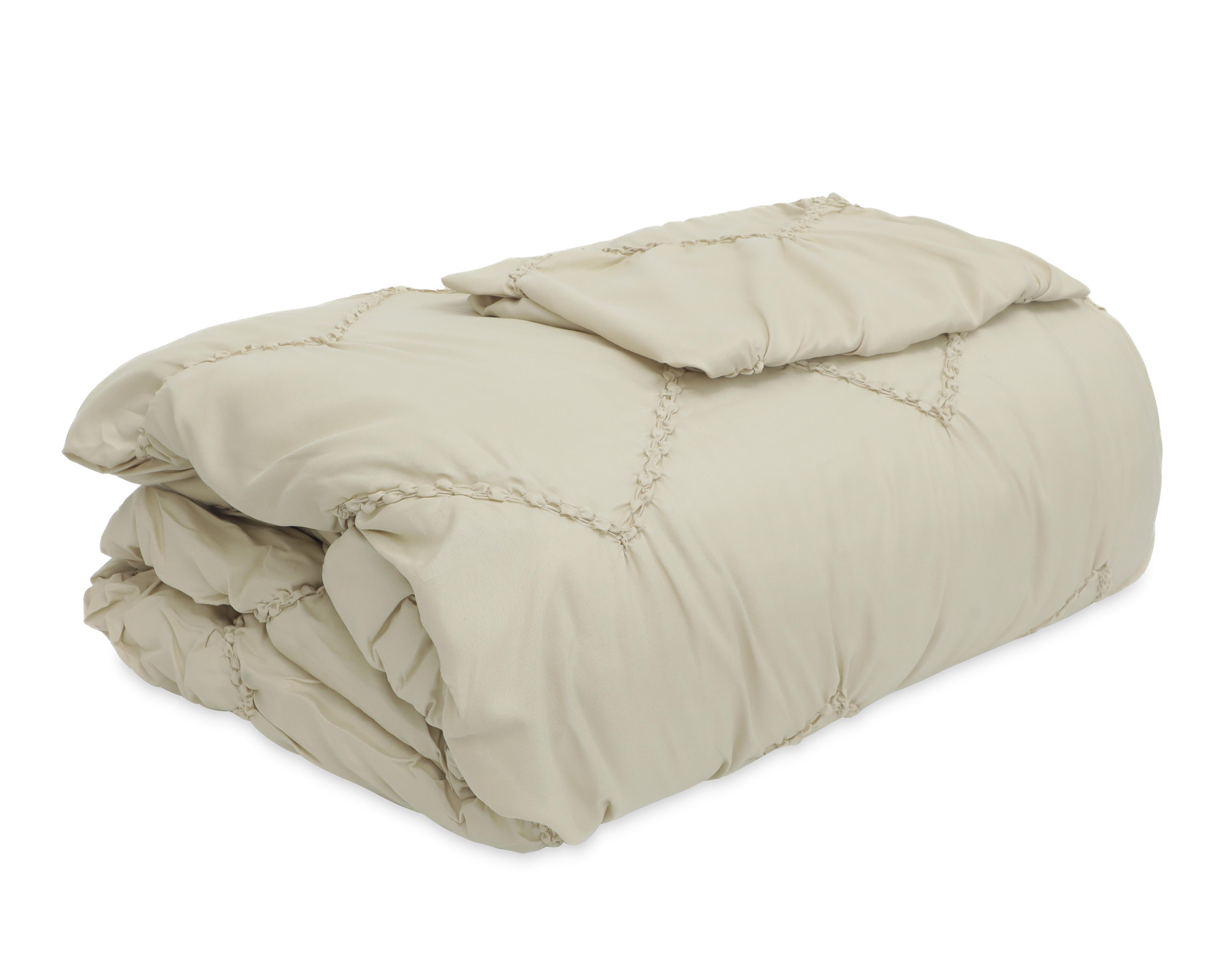 Edredón Queen Size Starhaus Lucila Taupe 3 Piezas