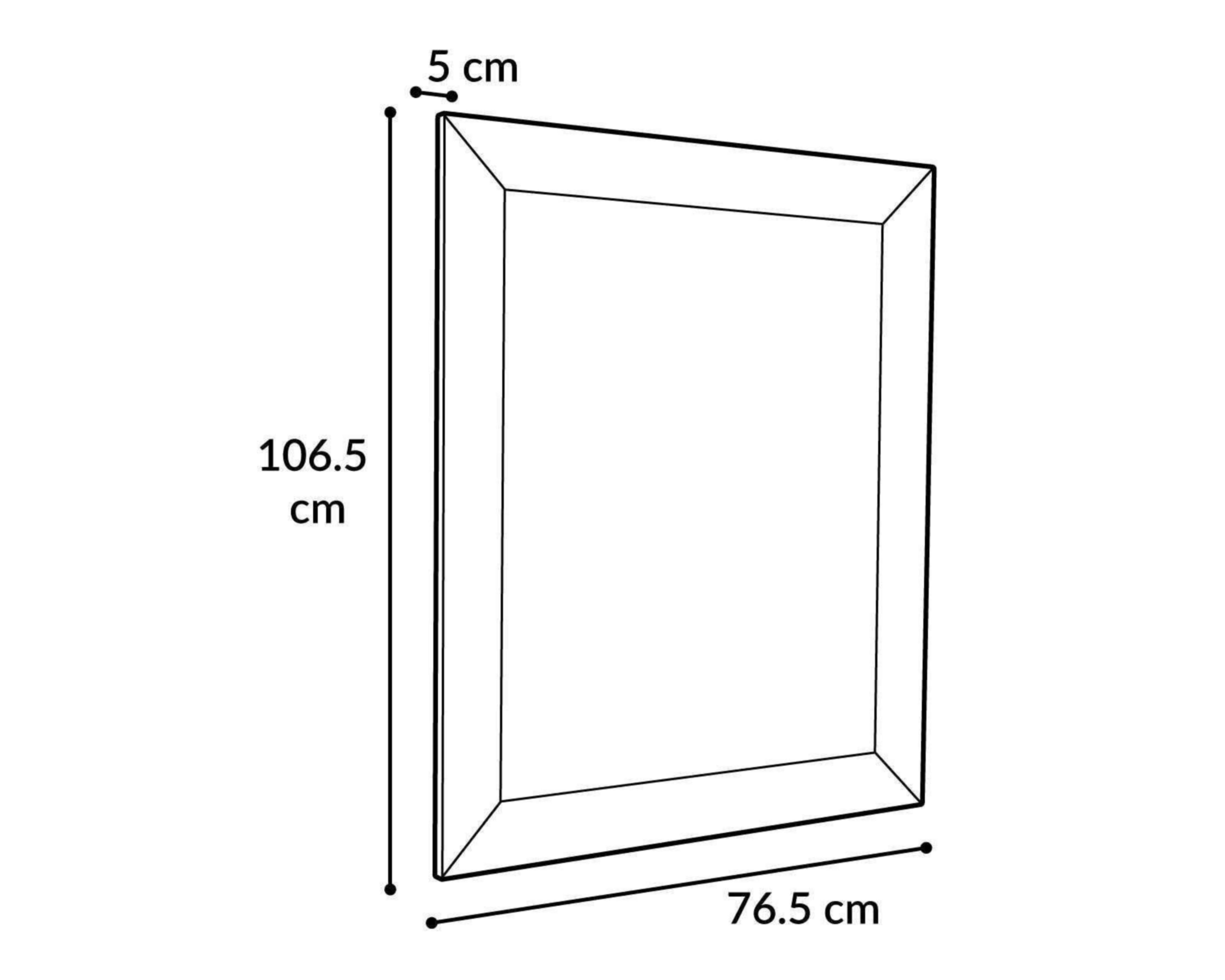 Foto 5 pulgar | Espejo Rectangular Radiante 76.5 x 106.5 cm