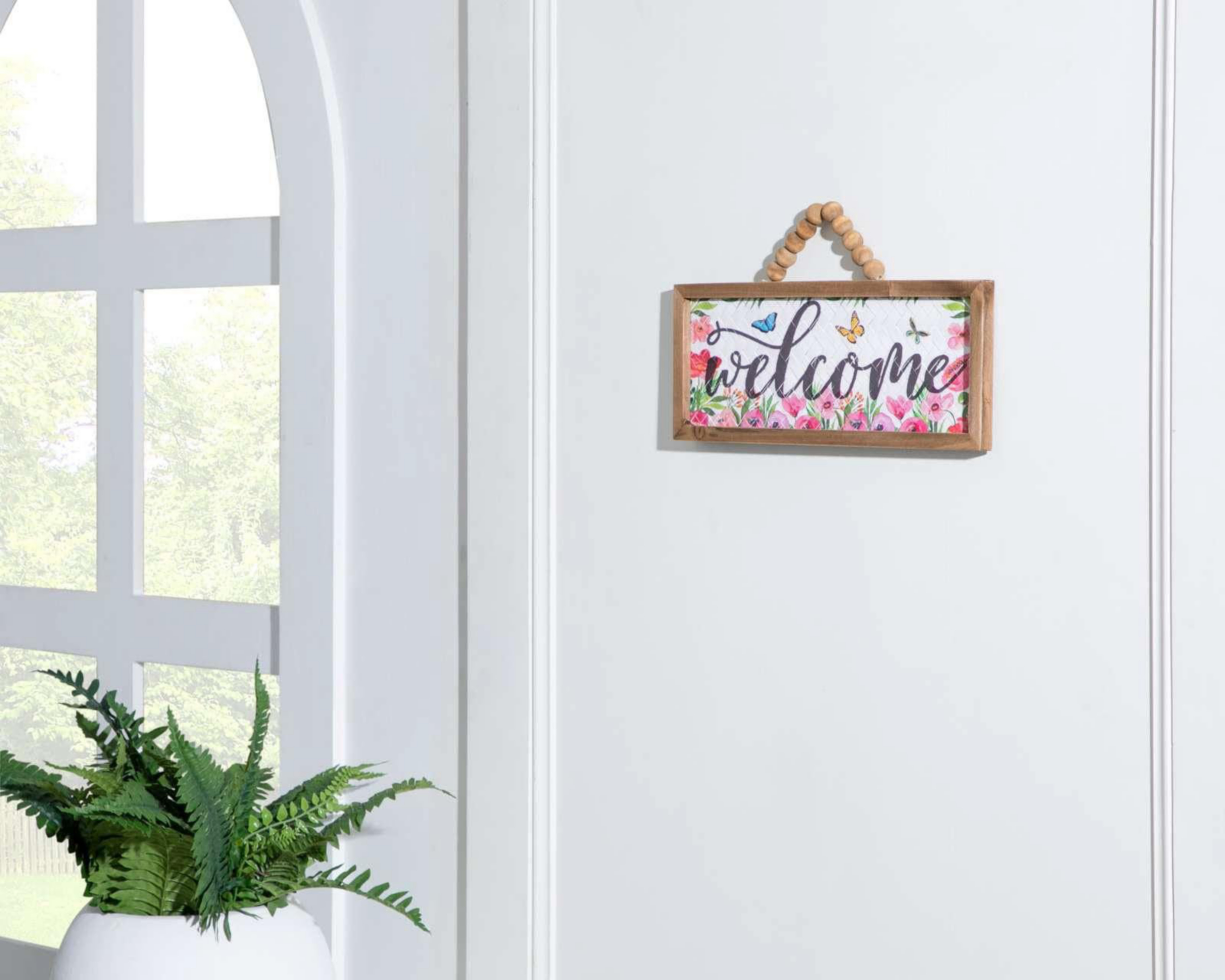Foto 1 | Cuadro Decorativo Welcome Butterfly