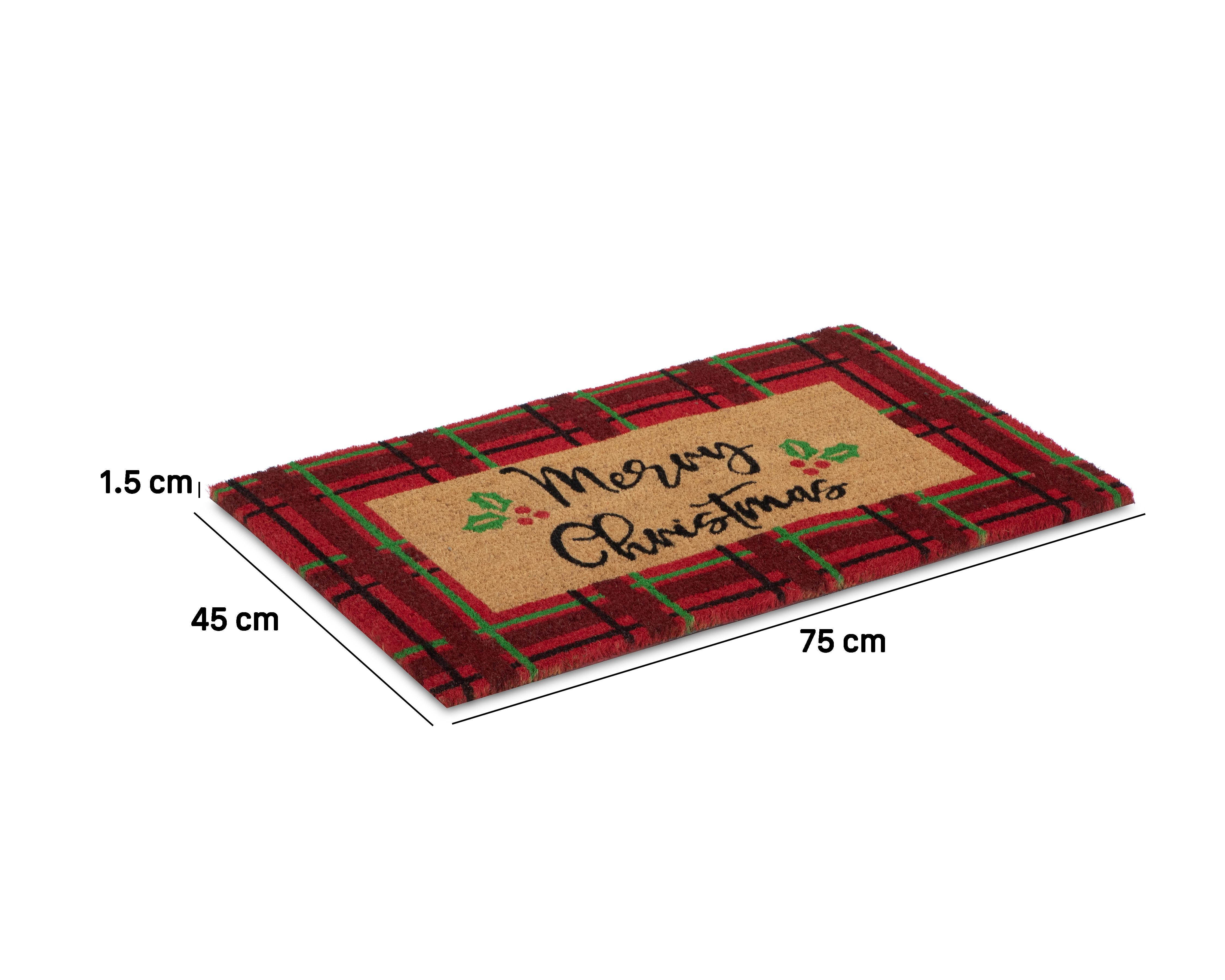 Foto 5 pulgar | Tapete Merry Plaid 75 x 45 cm