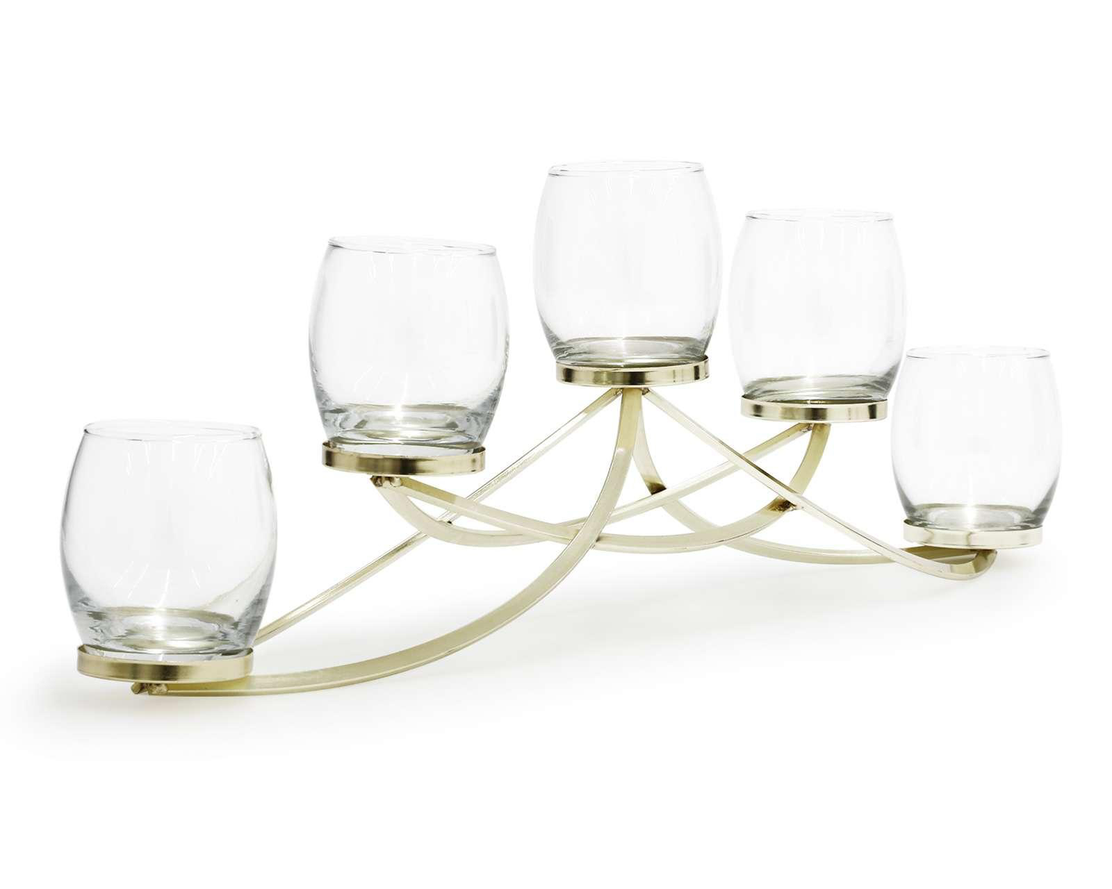 Foto 3 pulgar | Candelabro Shine Gold