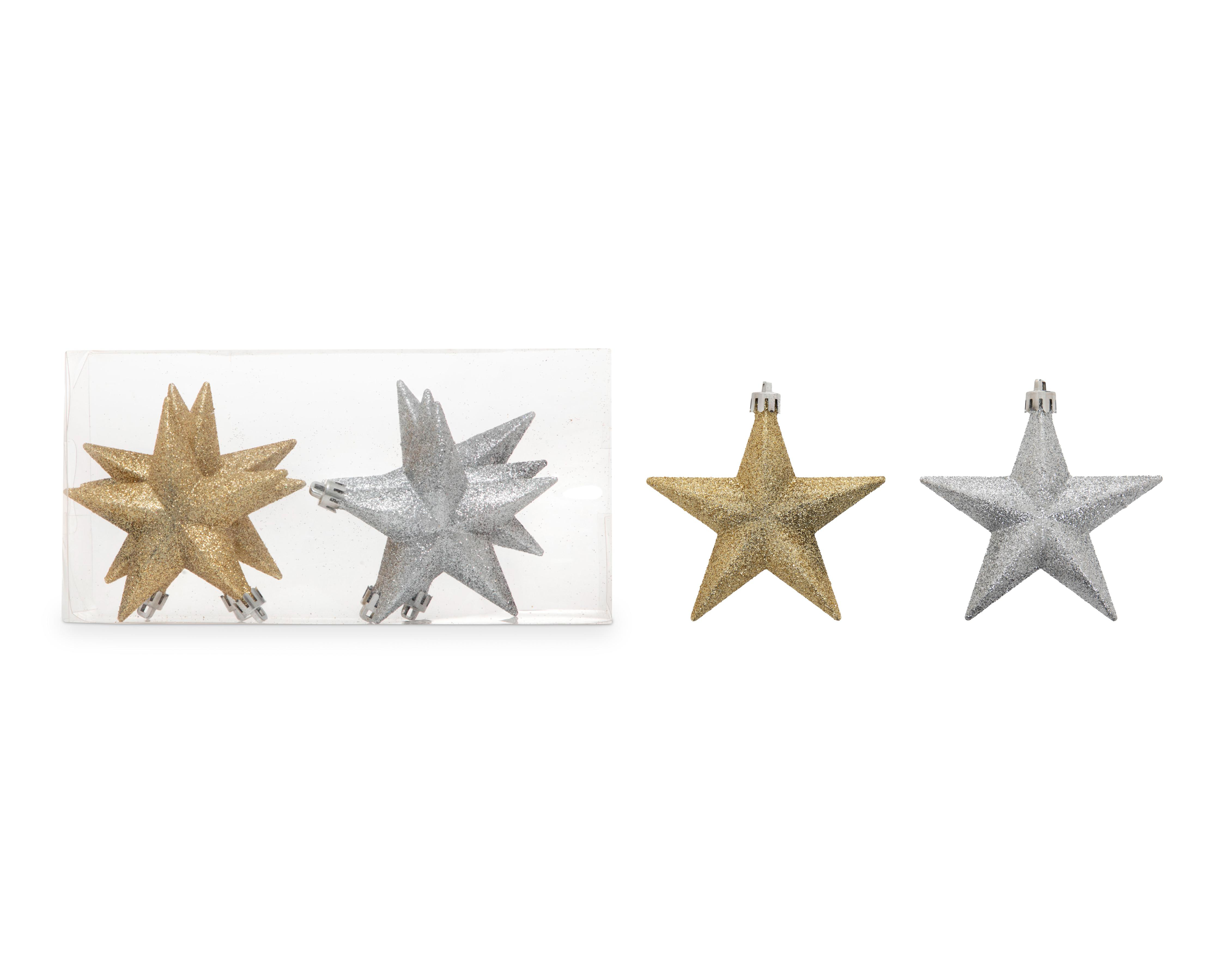 Accesorio para Árbol Estrellita Metálica 6 Piezas $39