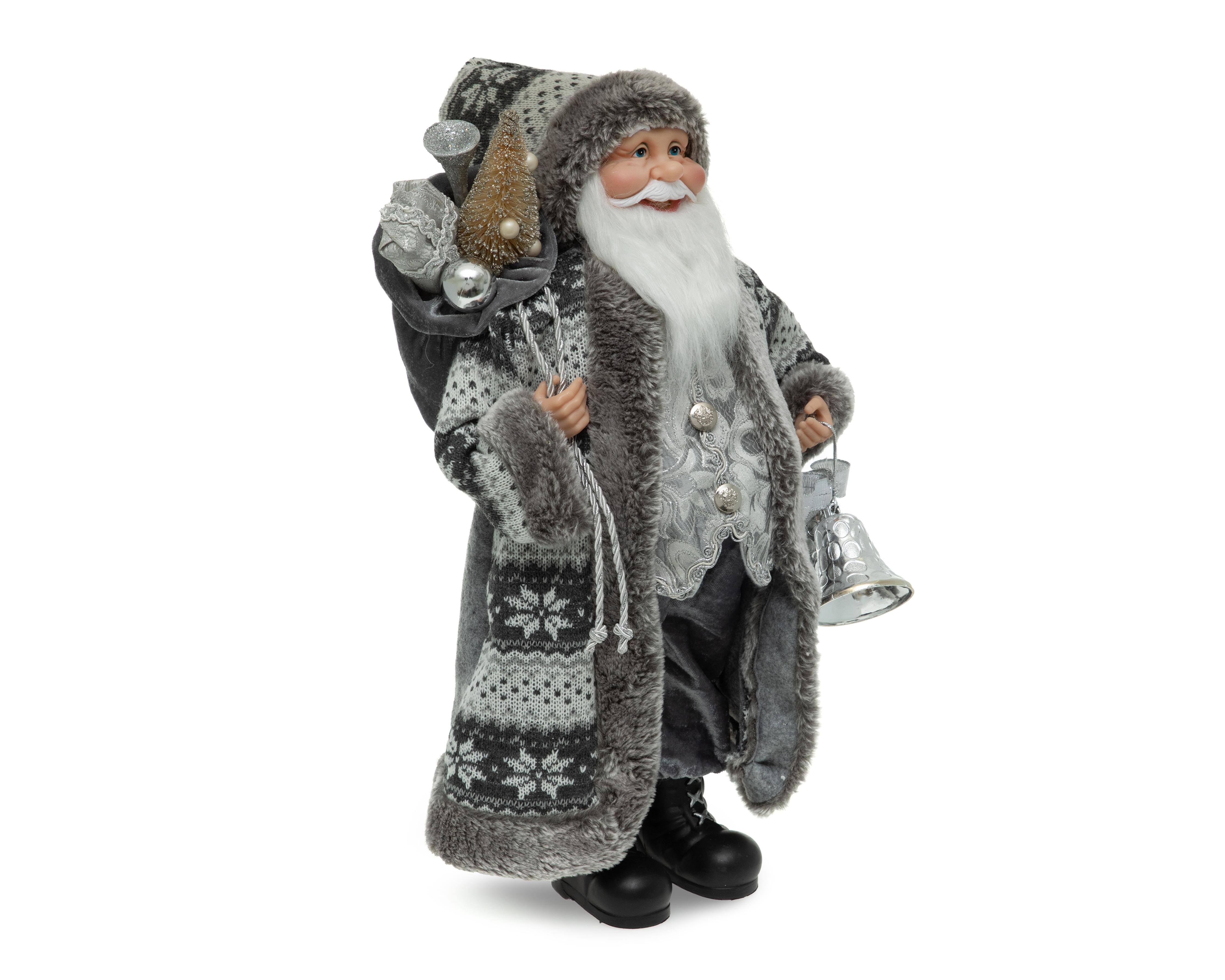 Escultura Decorativa Dark Santa de Poliéster