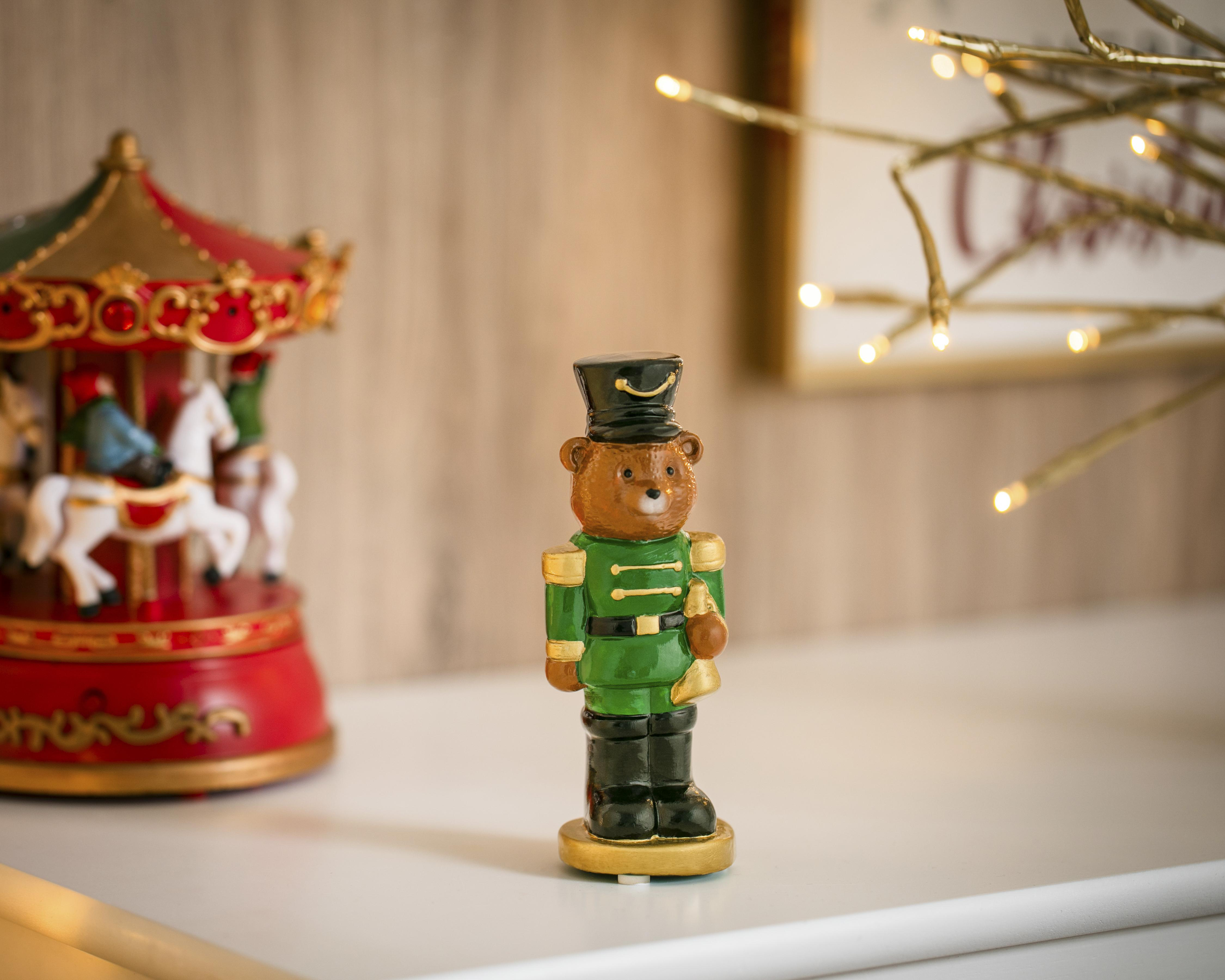 Foto 4 | Oso Decorativo Green Soldier