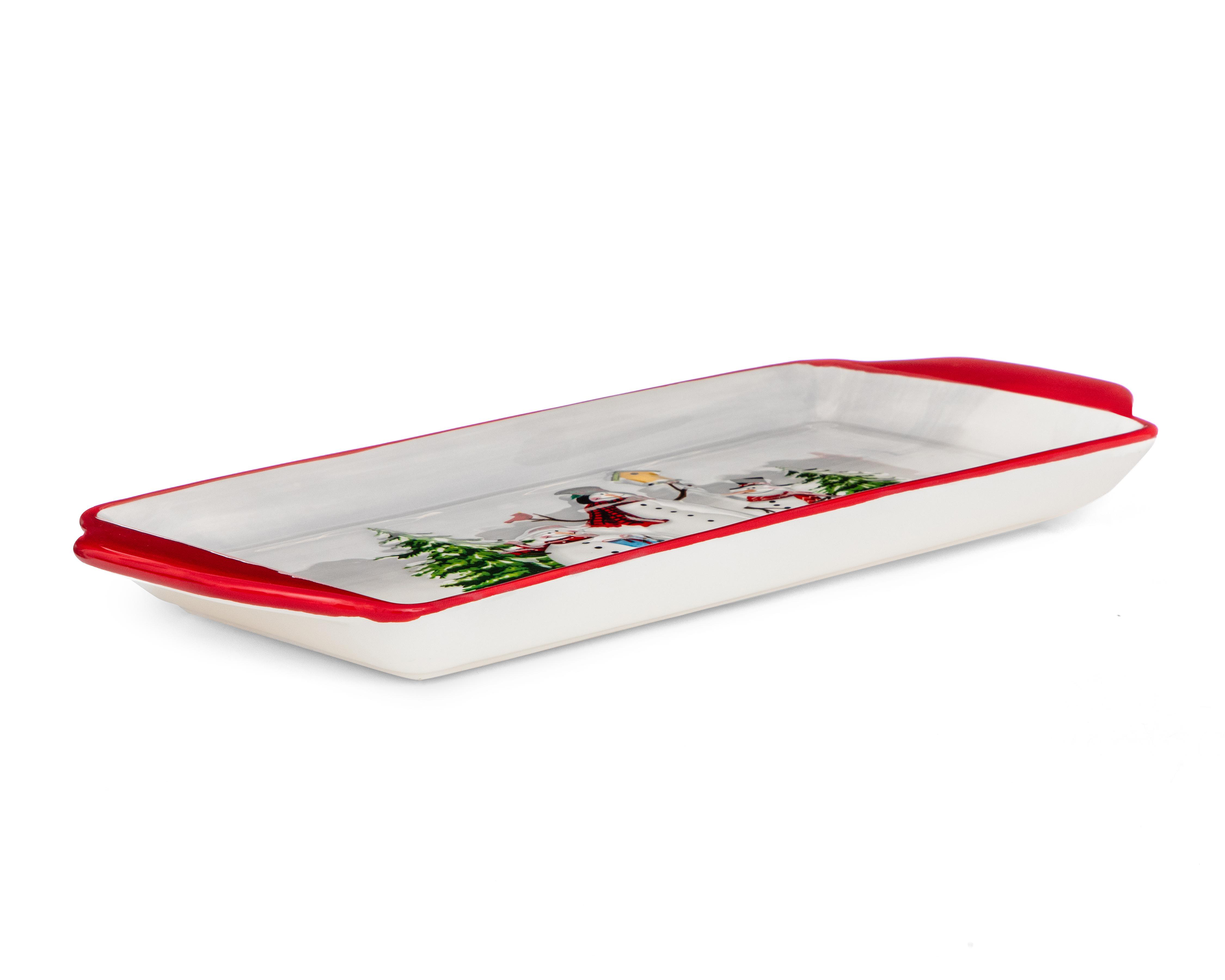 Foto 2 pulgar | Charola Decorativa Snowy Tray