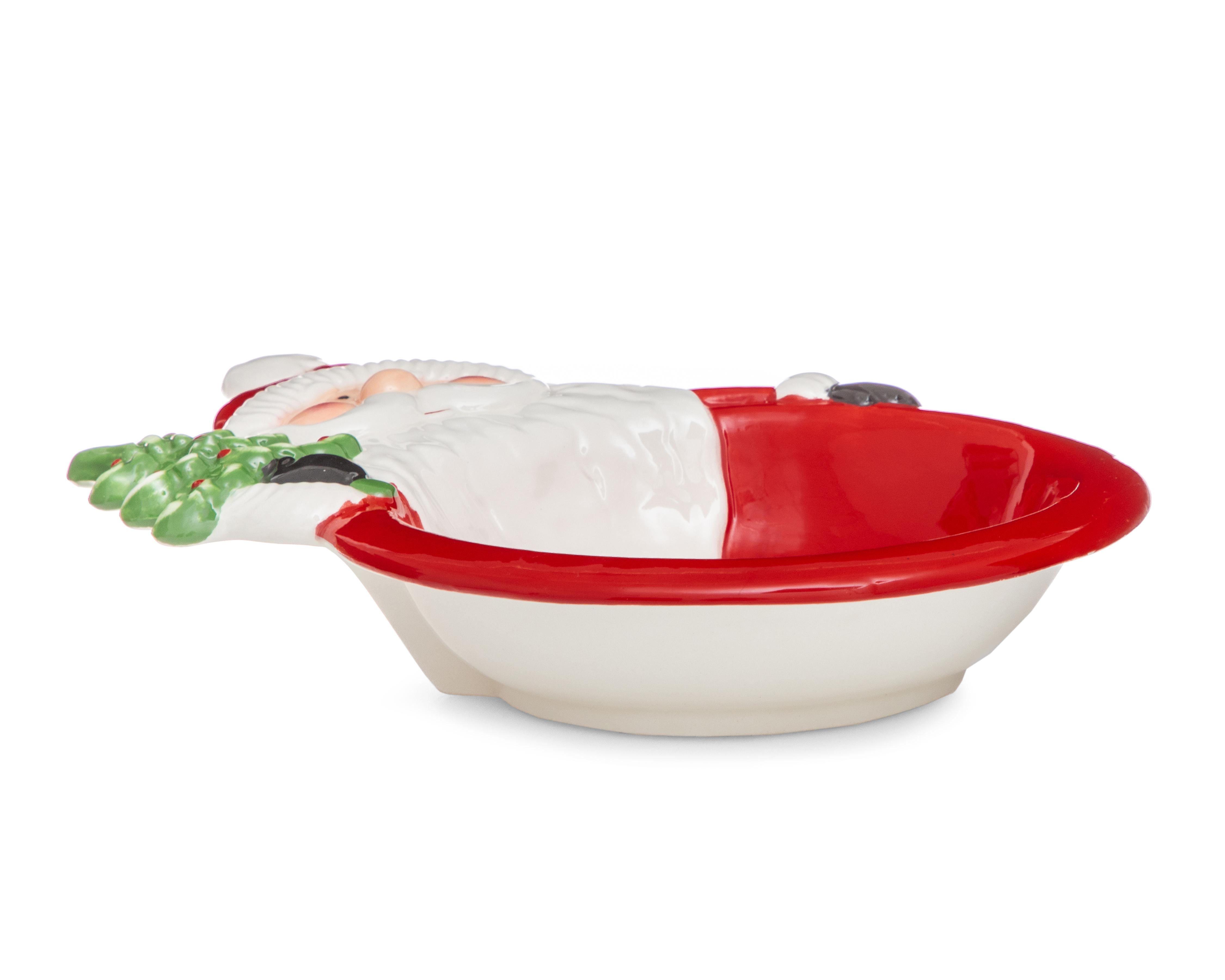 Plato Navideño de Cerámica Rojo $149