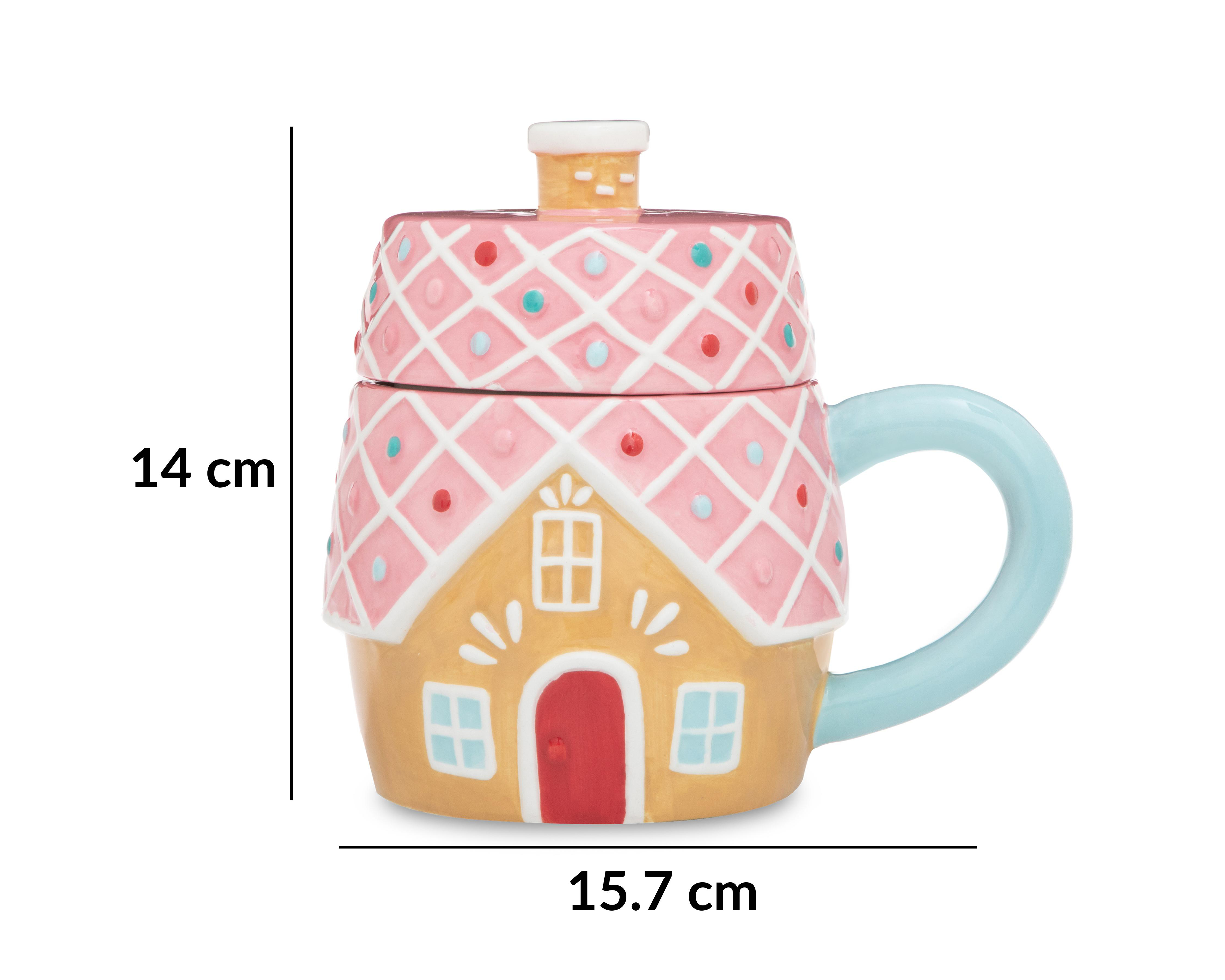 Foto 4 | Taza Decorativa Galleta House de Cerámica