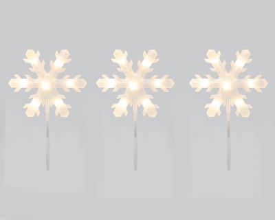 Foto 5 | Luces Copito Stake 3 Luces Blancas