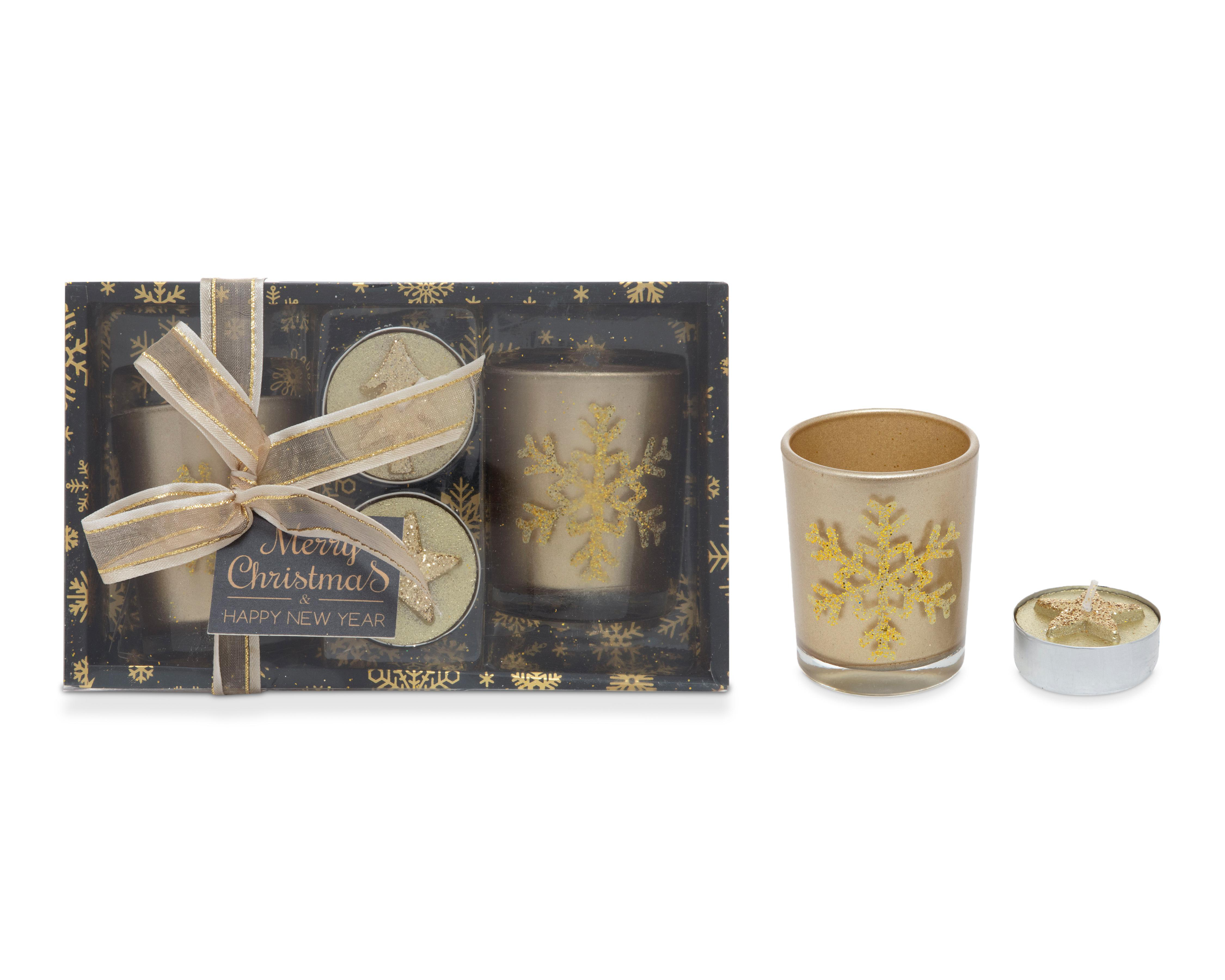 Velas Navideñas Luxury 4 Piezas $49