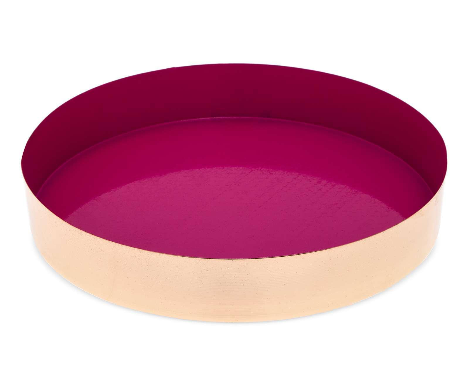 Foto 2 pulgar | Charola Decorativa Shine Fucsia
