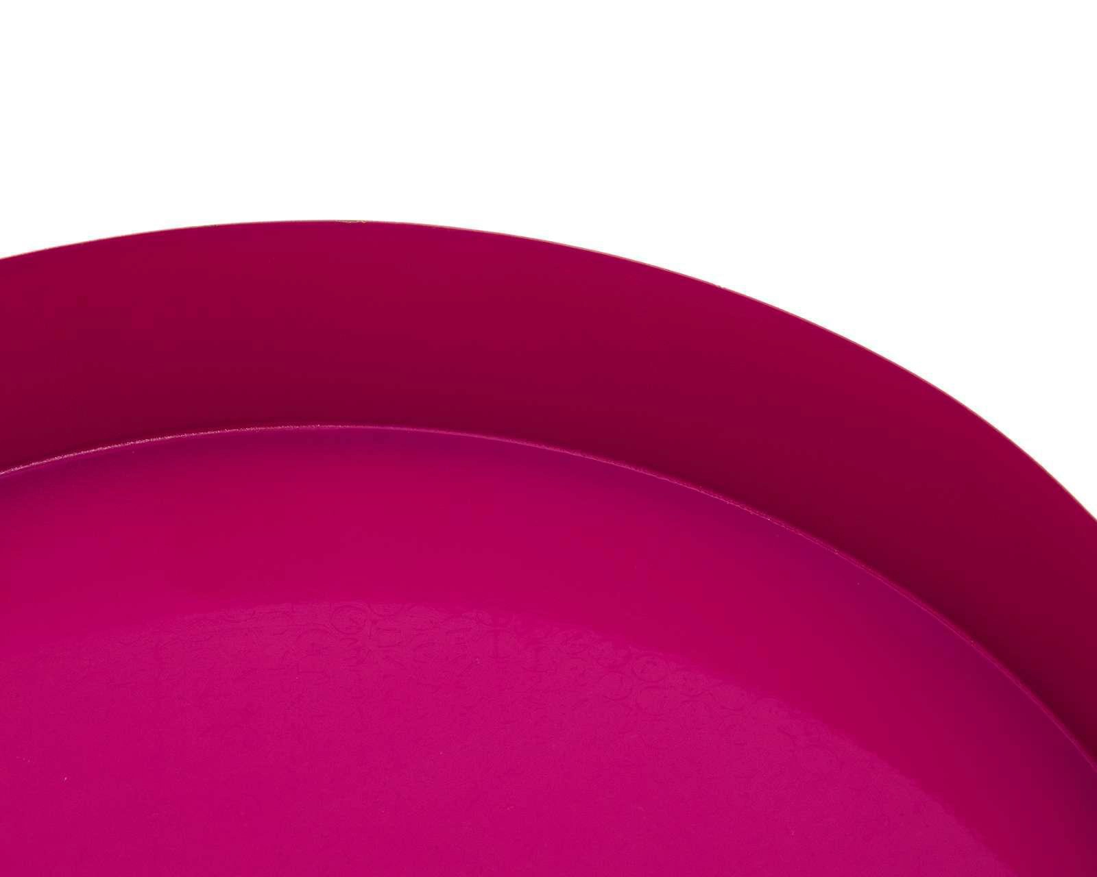 Foto 4 pulgar | Charola Decorativa Shine Fucsia