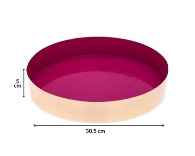 Foto 4 | Charola Decorativa Shine Fucsia