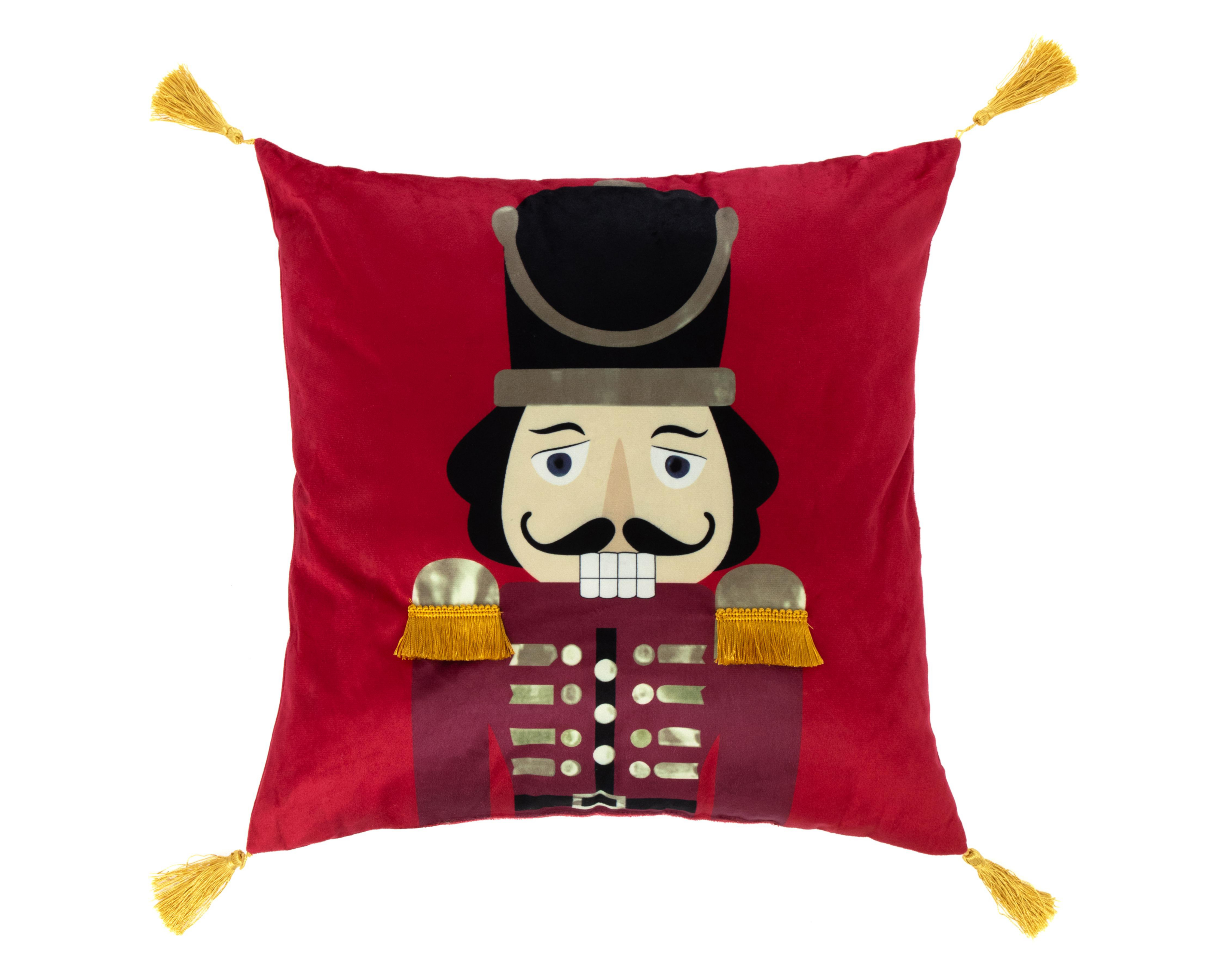 Cojín Navideño Nutcraker Soft Rojo $199