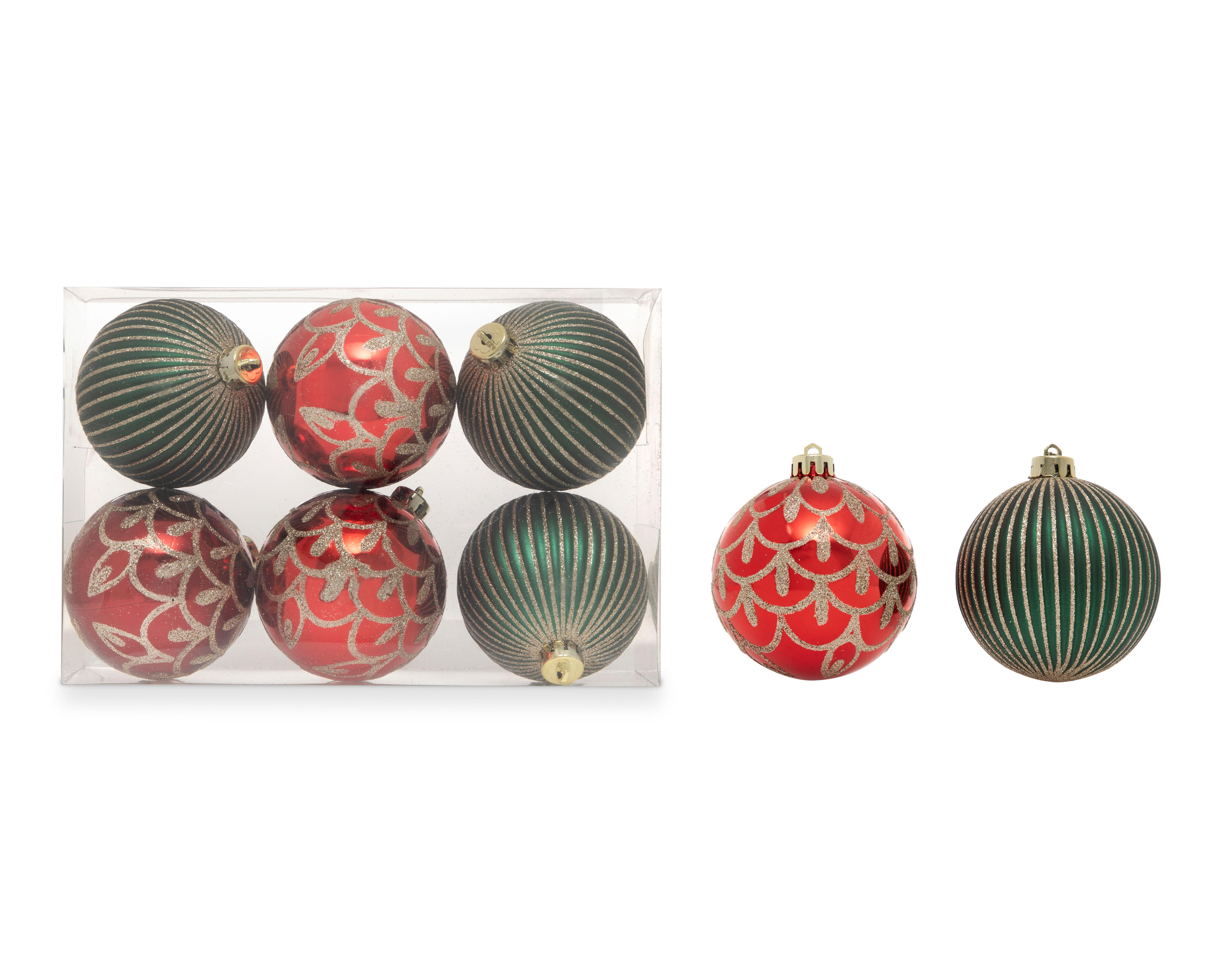 Esferas Navideñas Clasical 6 Piezas $39