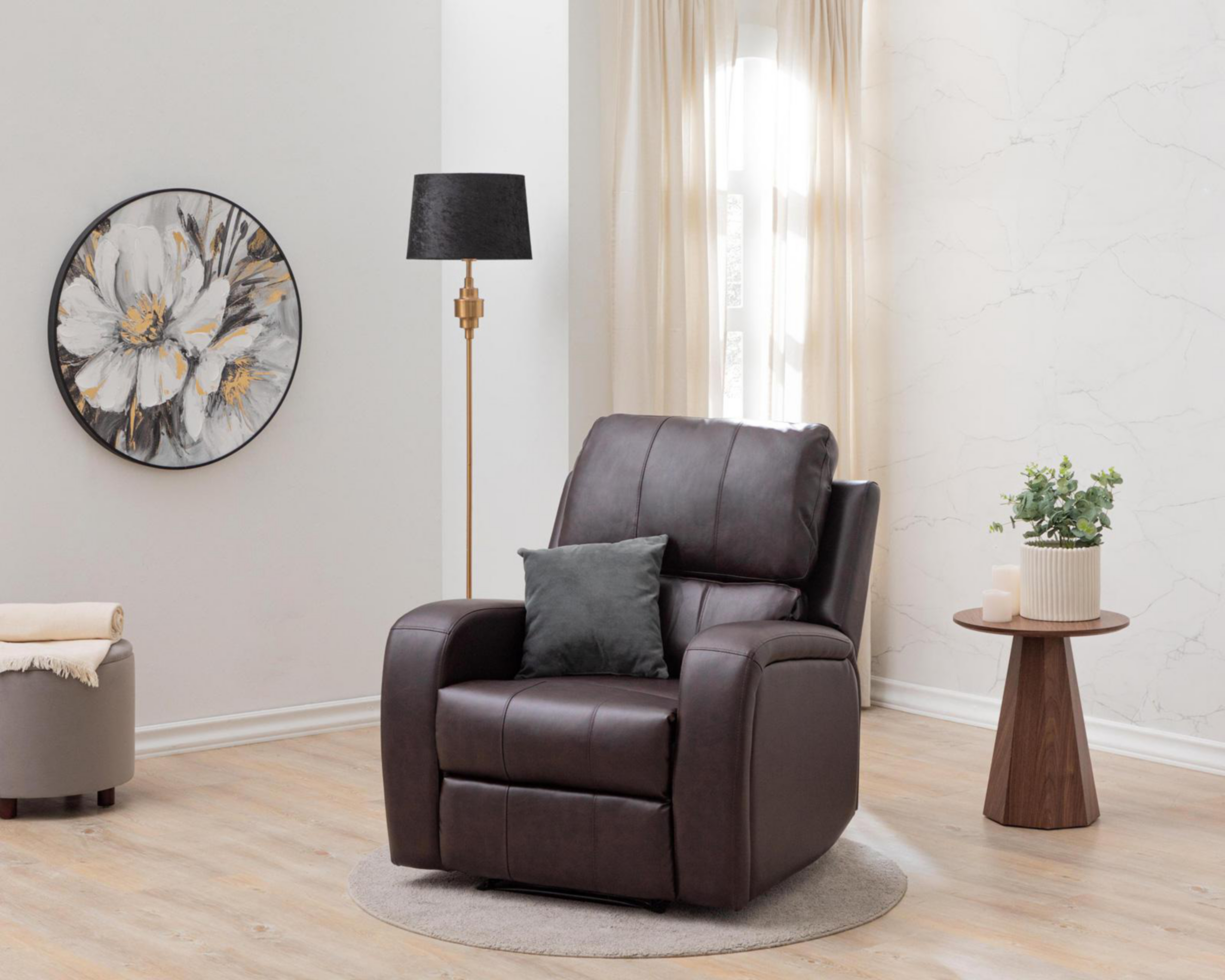 Sillón Reclinable Leo Café