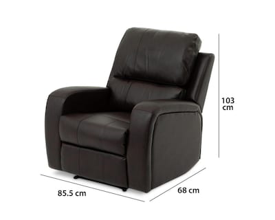 Foto 7 | Sillón Reclinable Leo Café