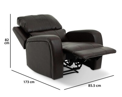 Foto 8 | Sillón Reclinable Leo Café