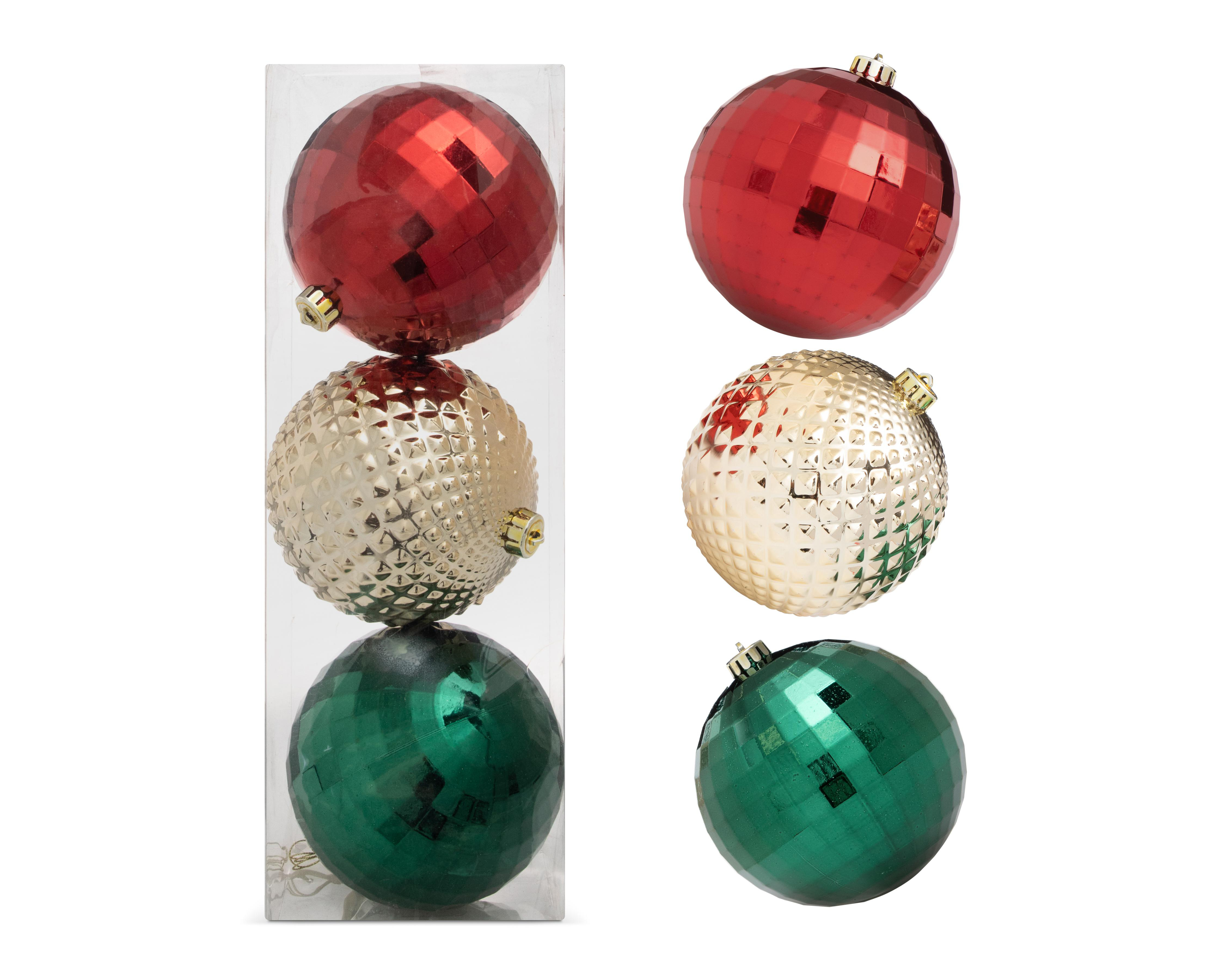 Esferas Navideñas Classical 3 Piezas $149