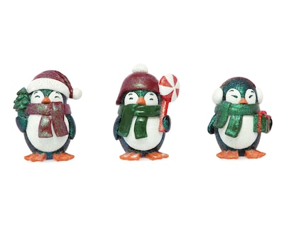 Foto 1 | Esculturas de Pingüinos Triwinos de Resina