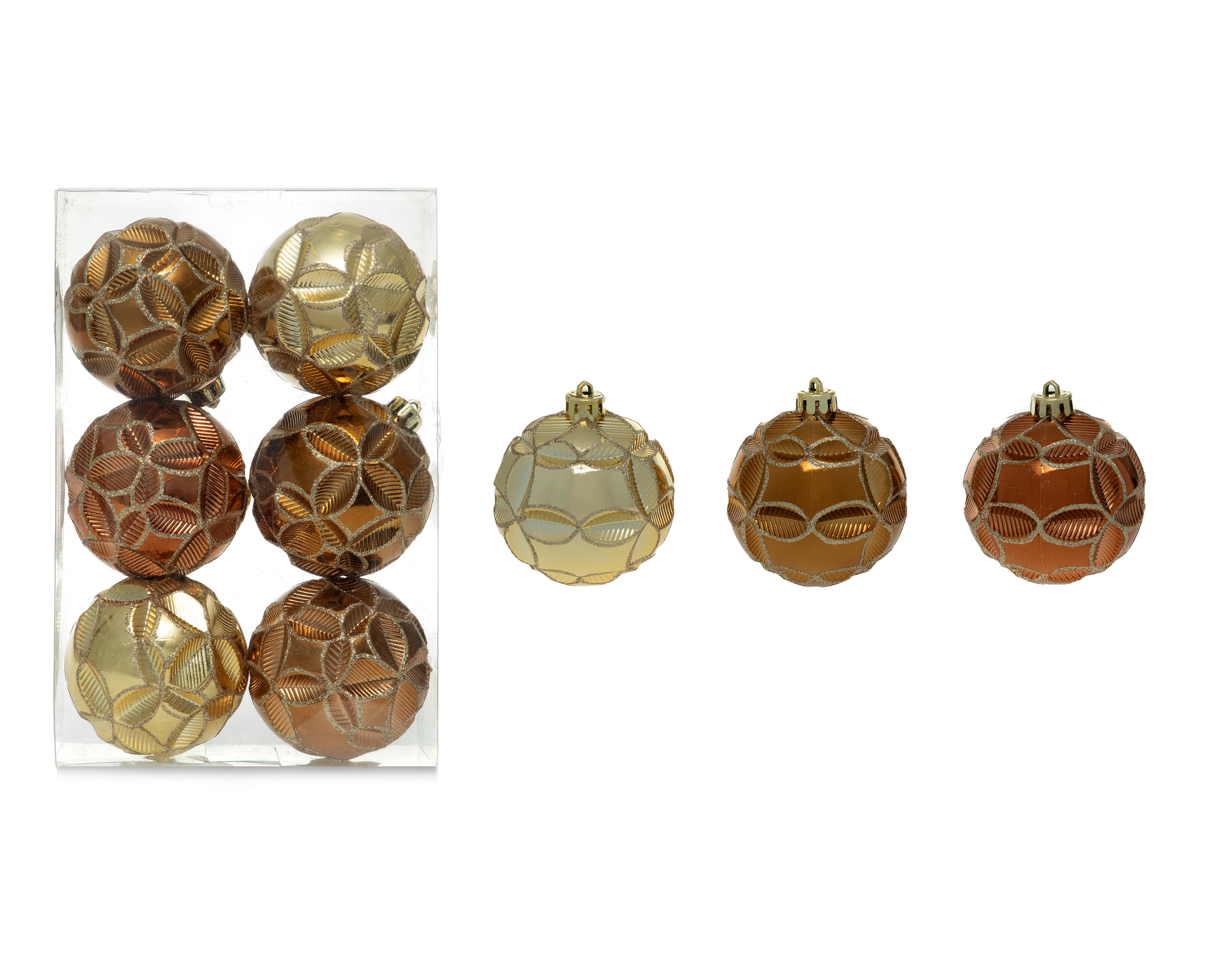 Esferas Navideñas Goldorna 6 Piezas $129