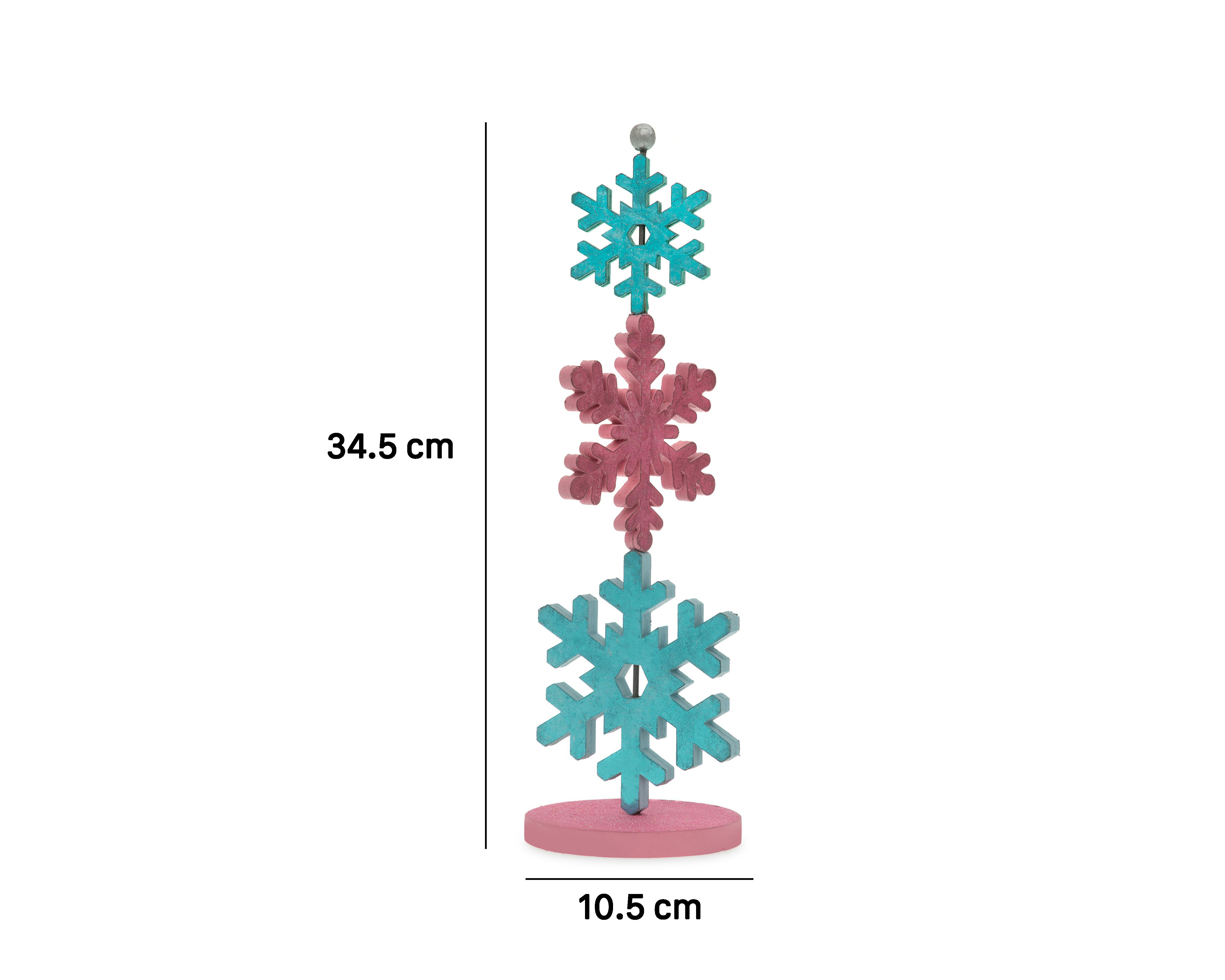 Foto 5 | Adorno Navideño Snowflakes Pastel