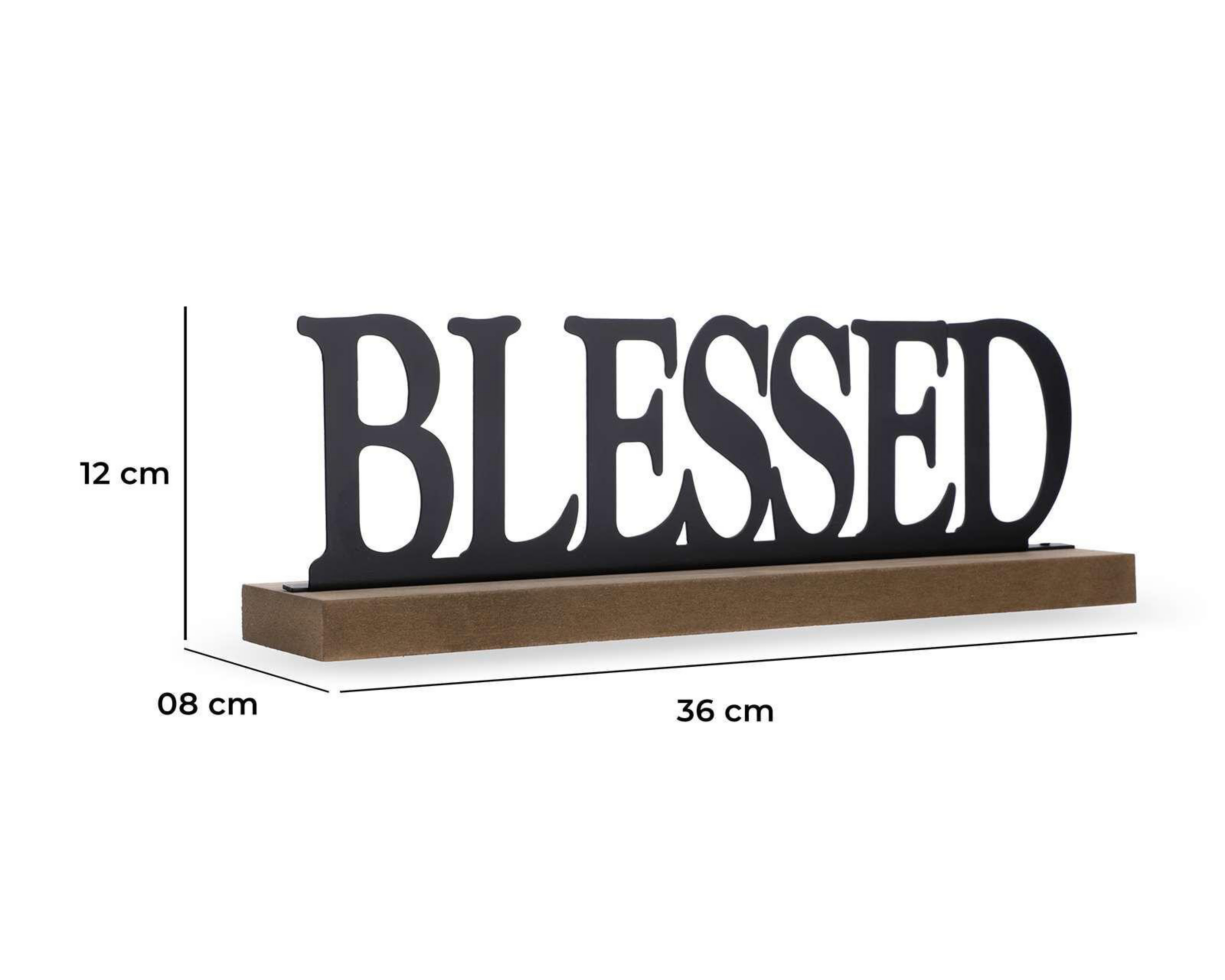 Foto 5 pulgar | Letrero Decorativo Blessed