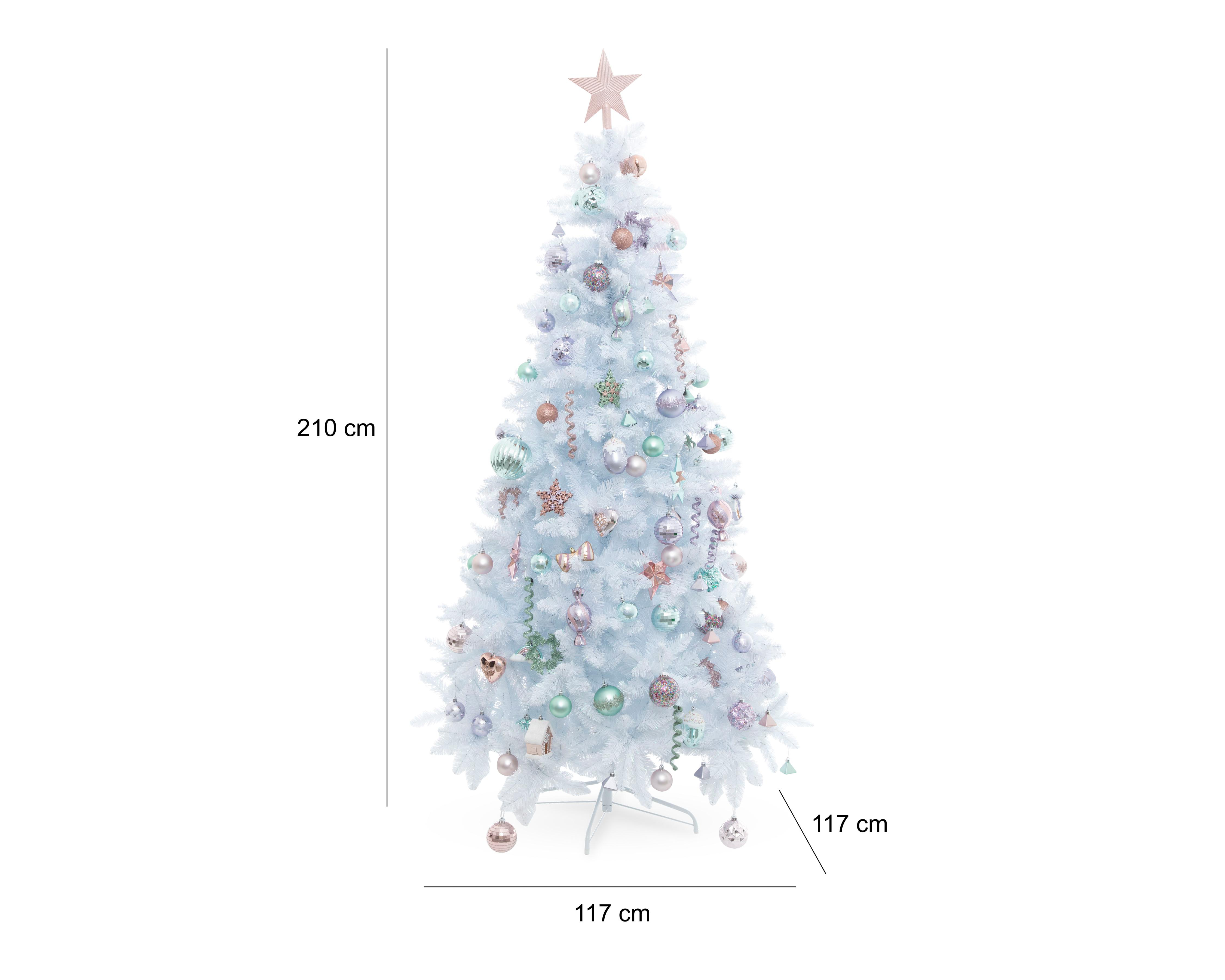 Foto 6 | Árbol de Navidad Crystal Blanco 210 cm