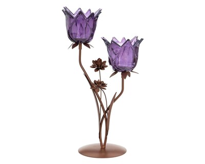 Foto 1 | Candelabro Purple Flowers