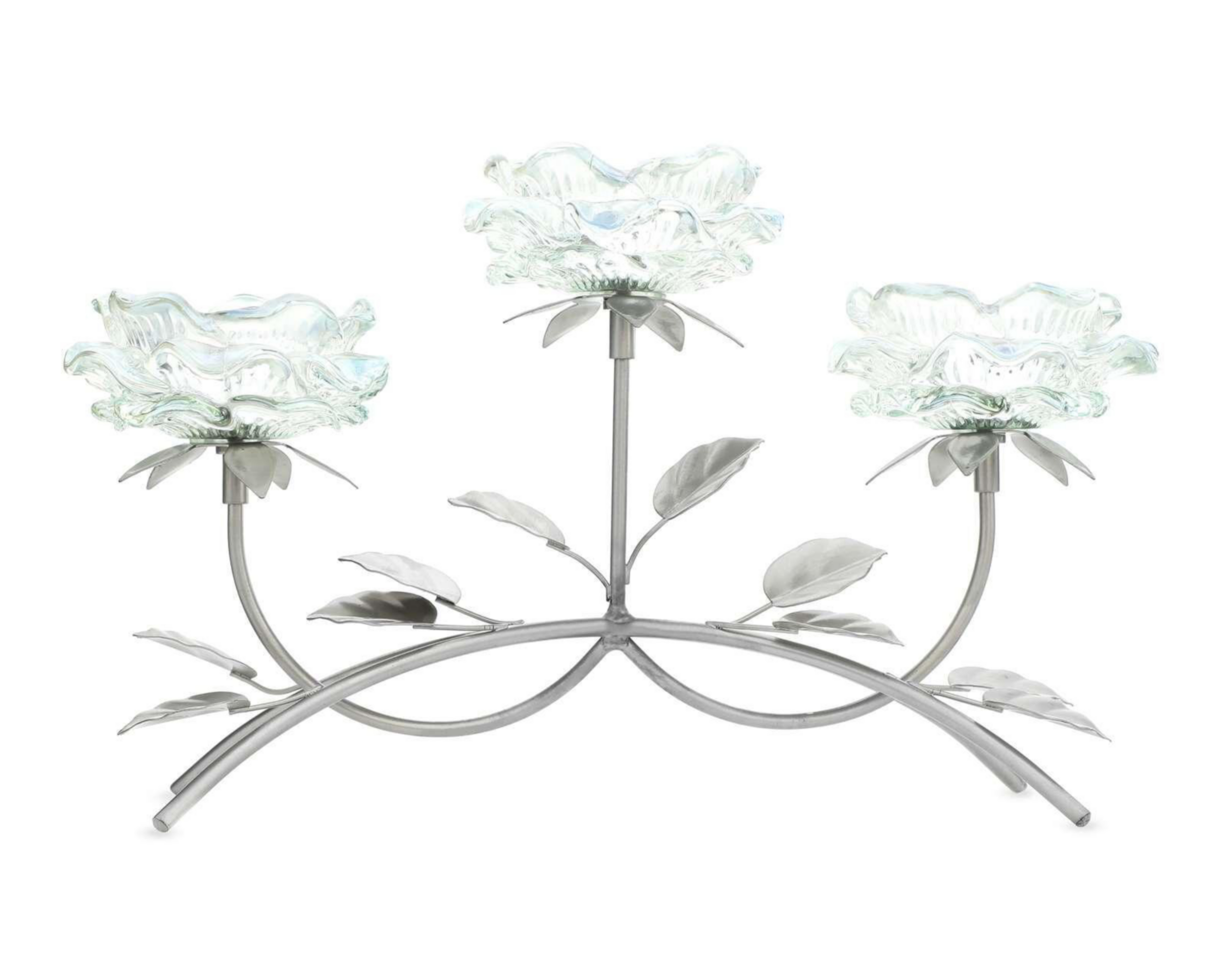 Foto 4 pulgar | Candelabro Cixi Clear Flowers