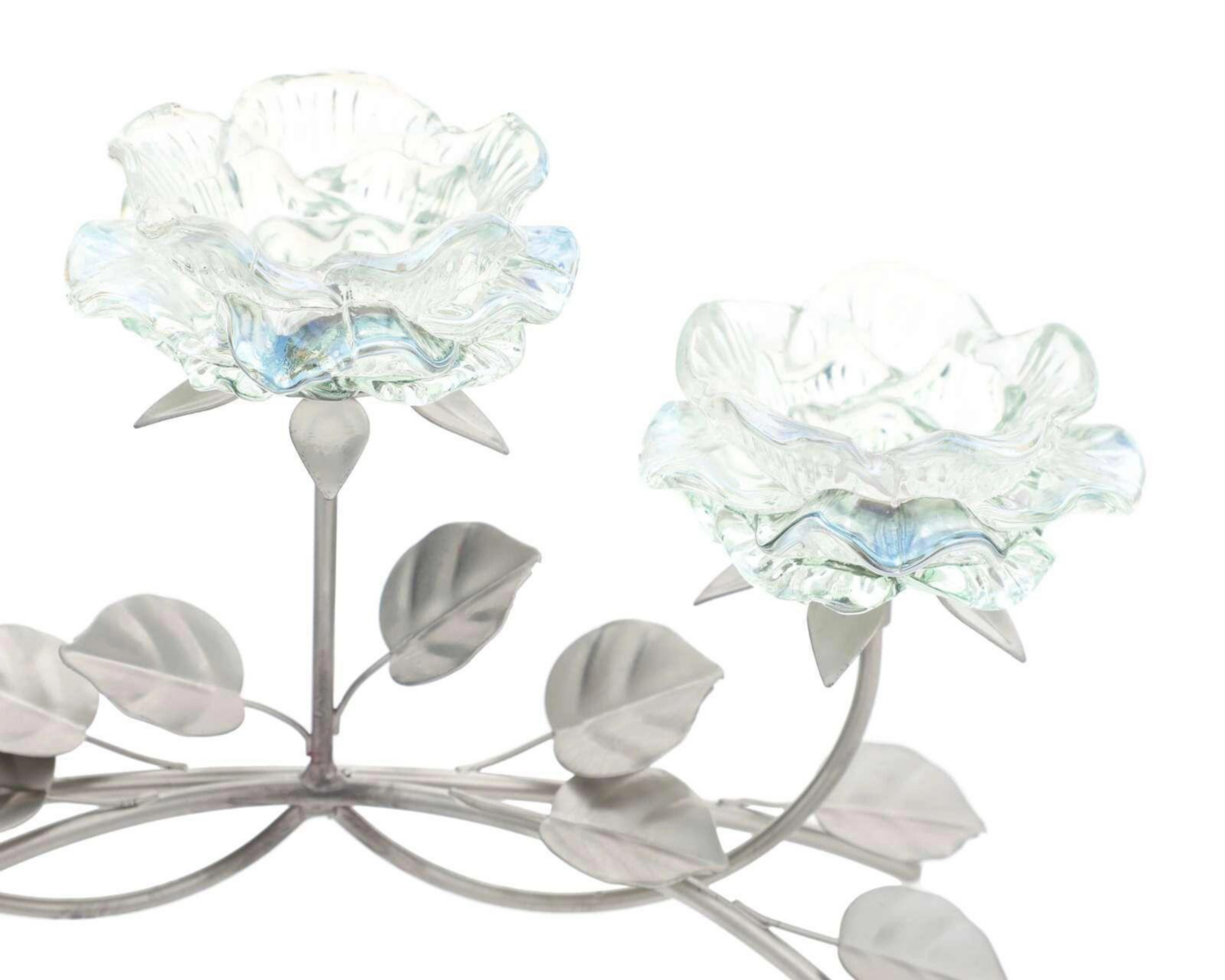 Foto 5 pulgar | Candelabro Cixi Clear Flowers