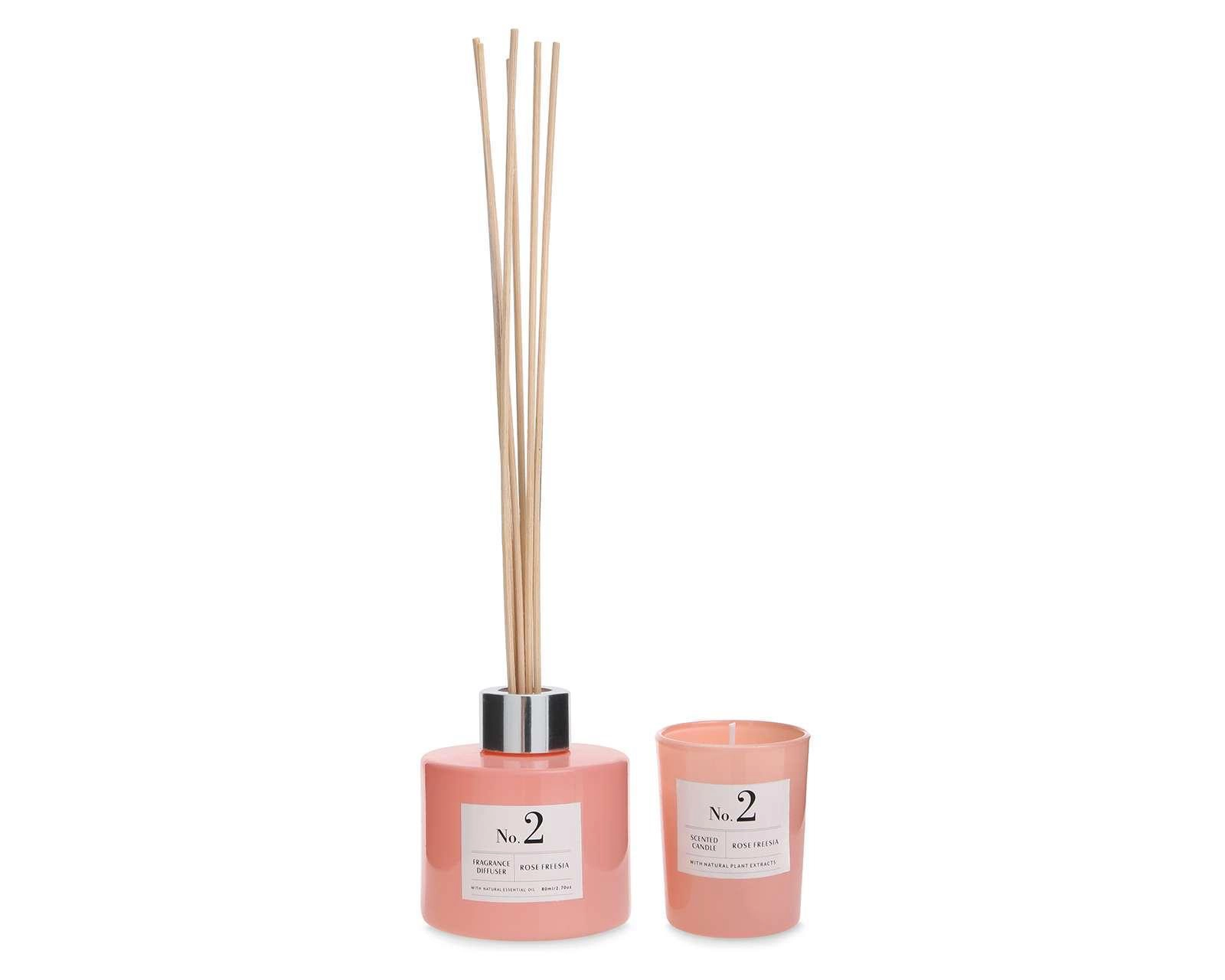 Foto 2 pulgar | Difusor y Vela Aromática Rose Fresia