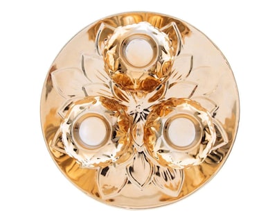 Foto 2 | Candelabro Gold Trio